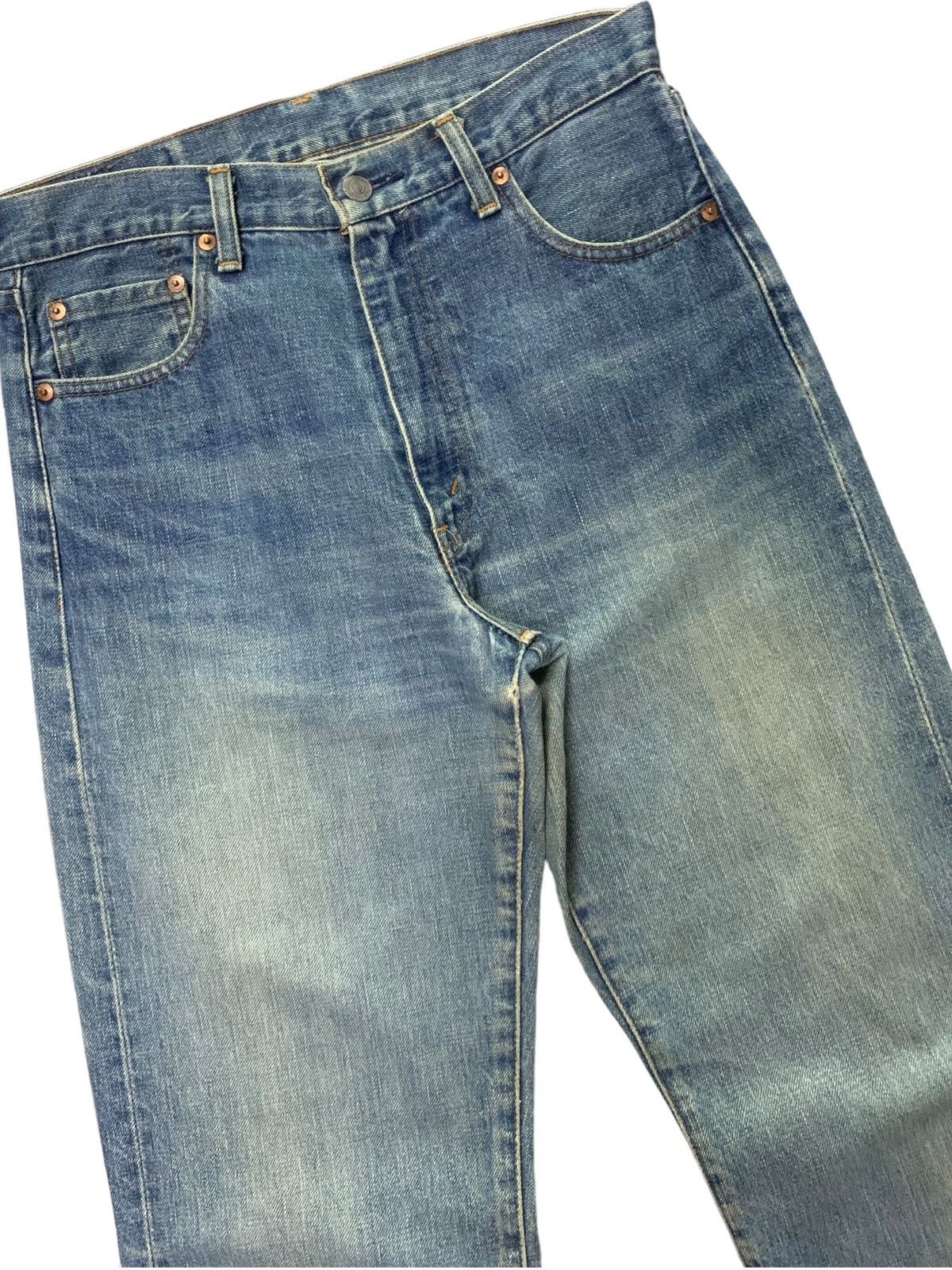 Levi's × Vintage Vintage LEVIS 502 LVC Talon Zipper Redline Selvedge Jeans Size US 30 / EU 46 - 6 Thumbnail