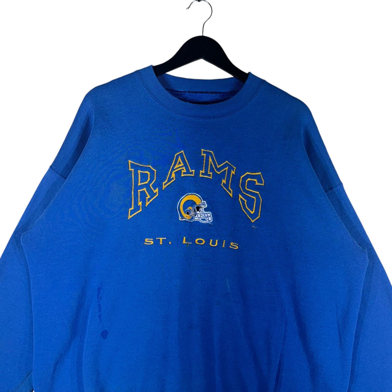 Lee Vintage NFL St. Louis Rams Embroidered Crewneck Size US XXL / EU 58 / 5 - 2 Thumbnail