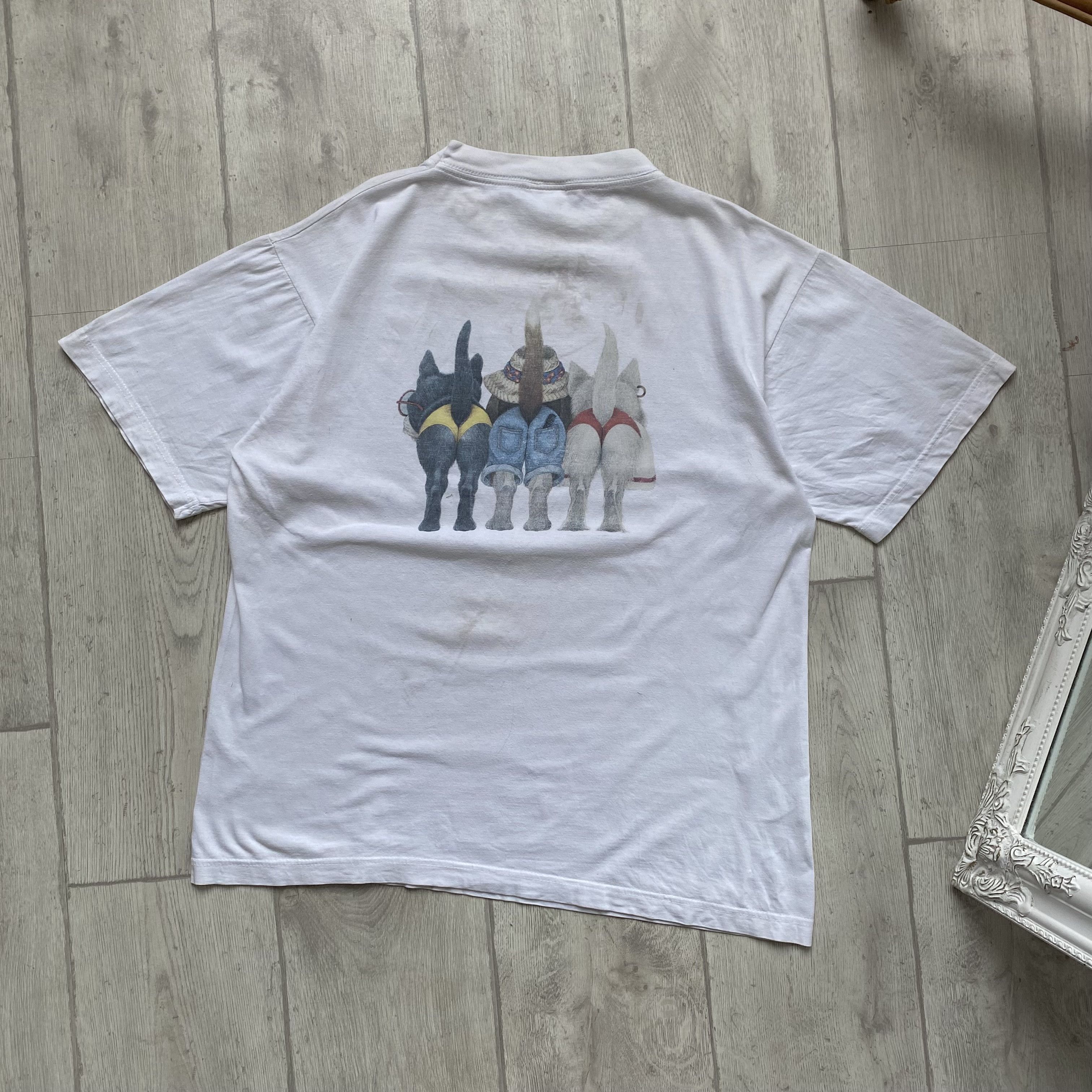 The Mountain RARE Vintage Bob Harrison 90's Graphic Dog T Shirt tee Size US L / EU 52-54 / 3 - 3 Thumbnail