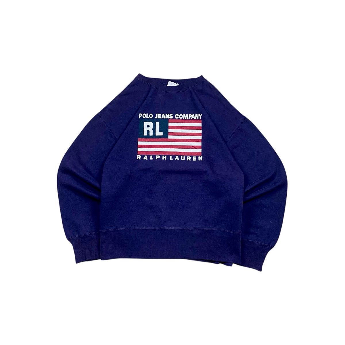 Polo Ralph Lauren Vintage y2k Polo RL Flag Boxy Crewneck Size US L / EU 52-54 / 3 - 1 Thumbnail