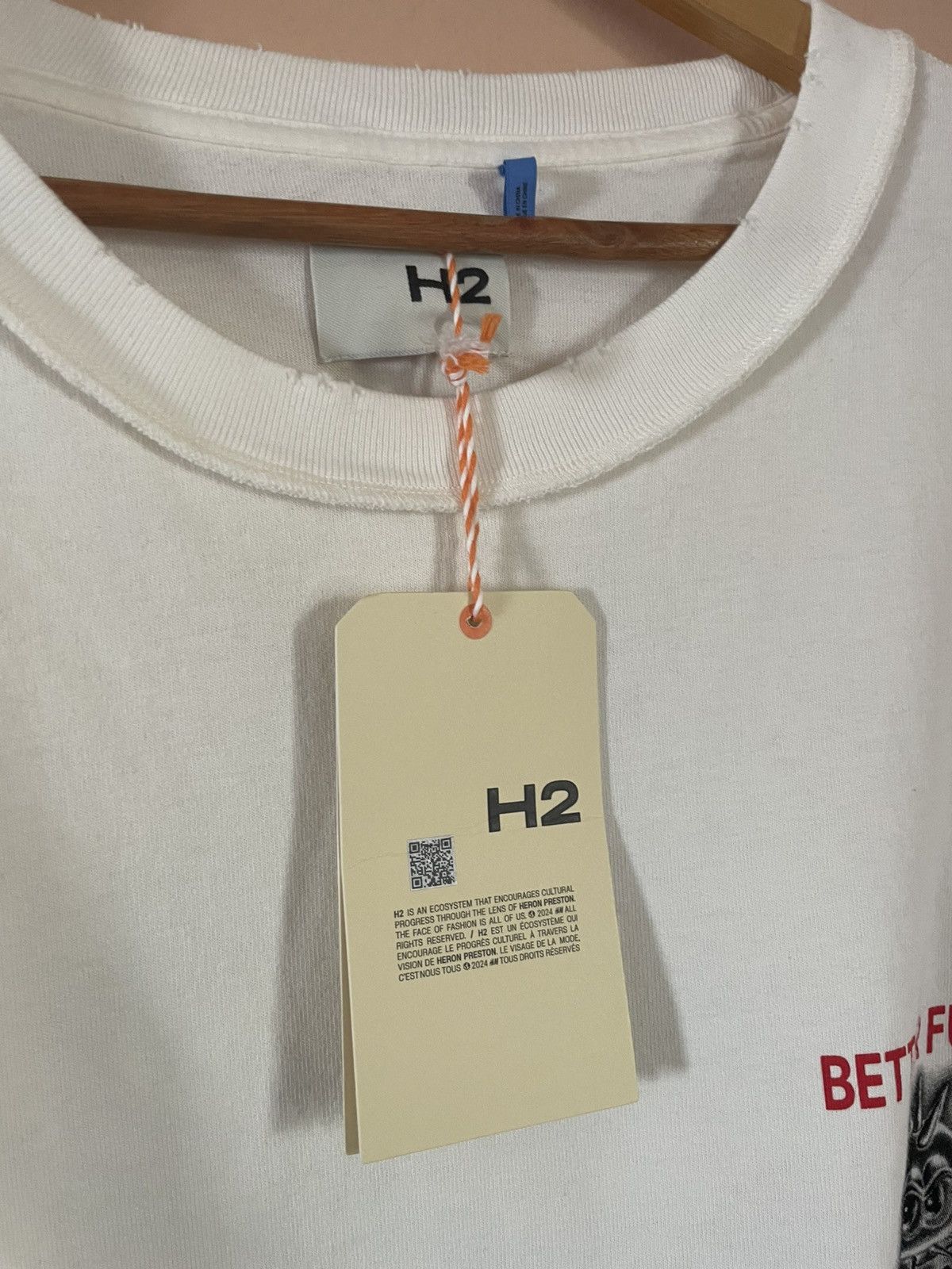 H&M × Heron Preston H2 by Heron Preston for H&M Better Future Airbrush boxy tee Size US XL / EU 56 / 4 - 5 Thumbnail