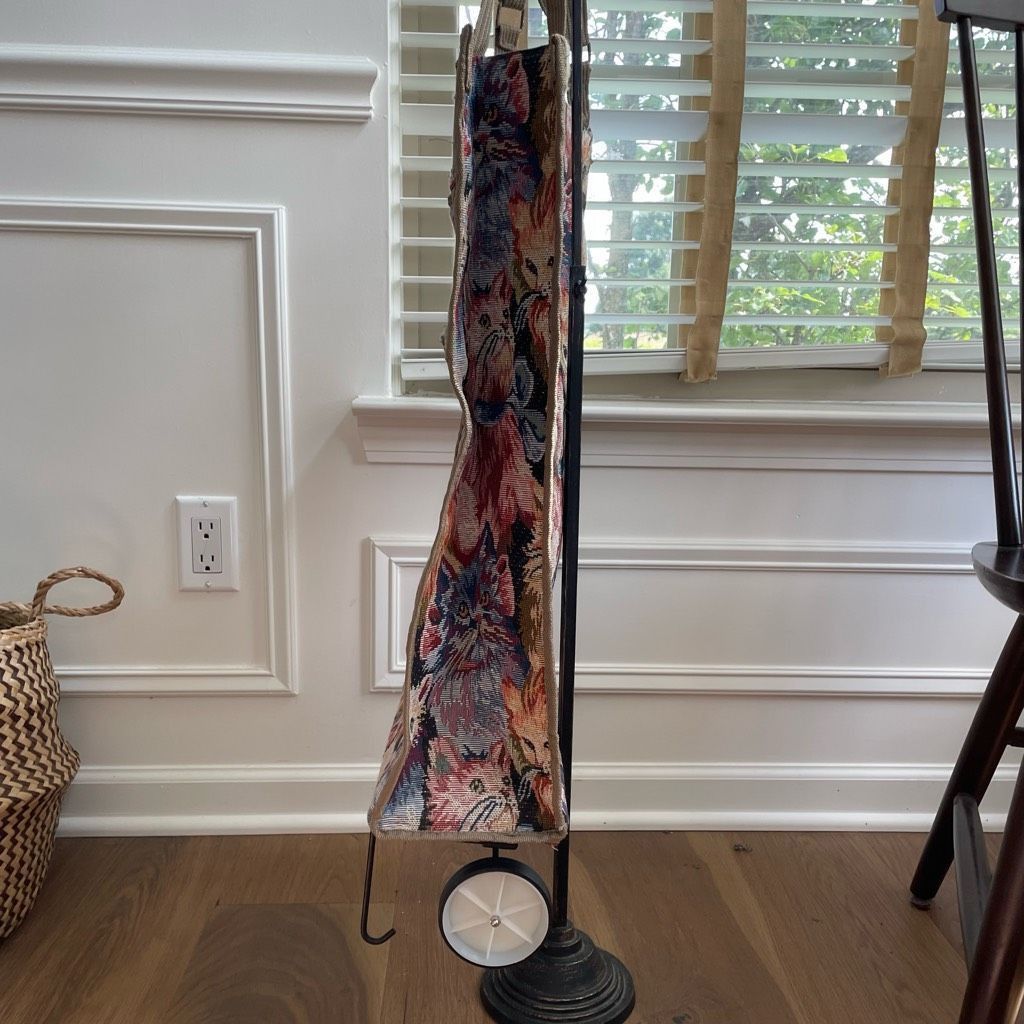 Vintage Vintage Cat Tapestry Wheeled Shopper Bag Tote Collapseable Size ONE SIZE - 3 Thumbnail