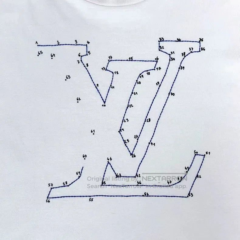 Louis Vuitton Louis Vuitton White Logo Embroidered Short Sleeve. Size US XS / EU 42 / 0 - 4 Thumbnail