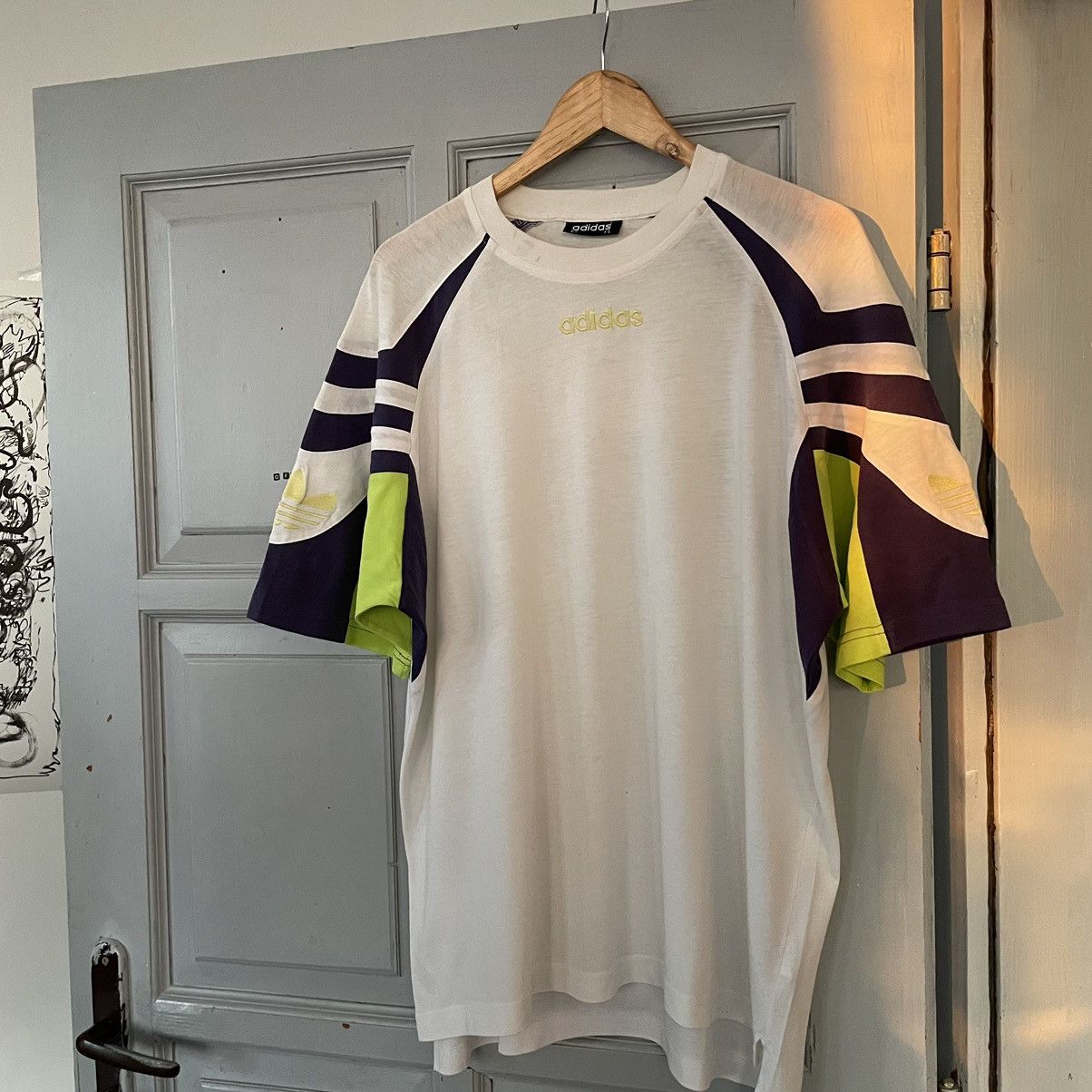 Adidas × Vintage Vintage 1990s Adidas t-shirt retro style y2k opium Size US XL / EU 56 / 4 - 3 Thumbnail