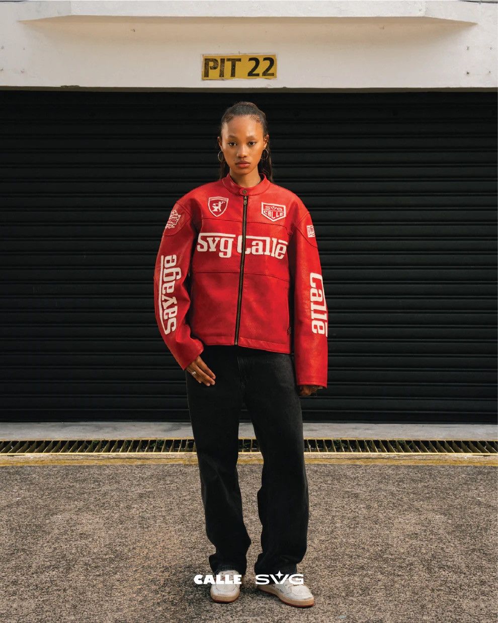 Other Leather crop racing jacket Size US XL / EU 56 / 4 - 6 Thumbnail