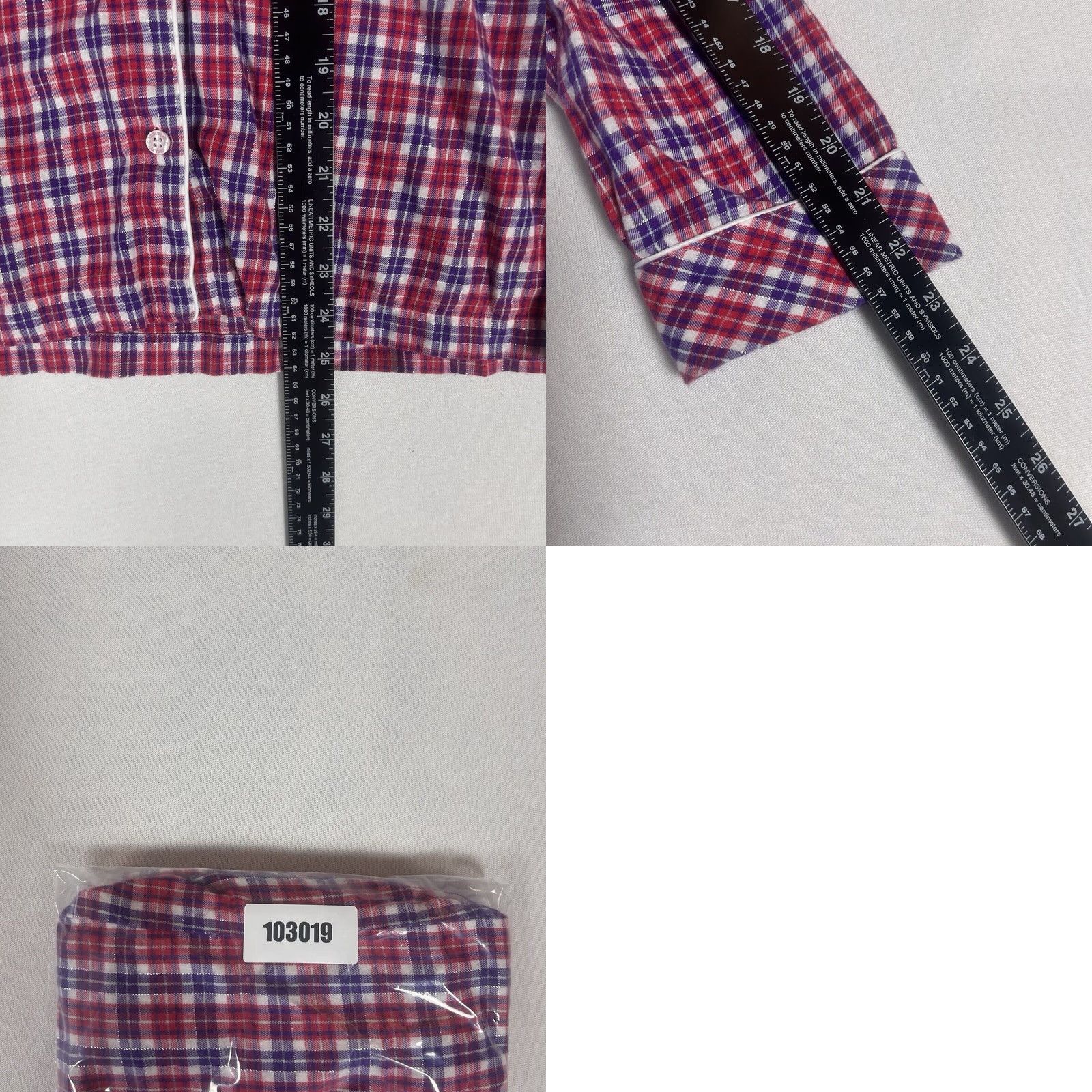 Victoria's Secret VINTAGE Victoria's Secret Pajama Top Womens XS Red Plaid Long Sleeve Sleepwear Size XS / US 0-2 / IT 36-38 - 8 Thumbnail
