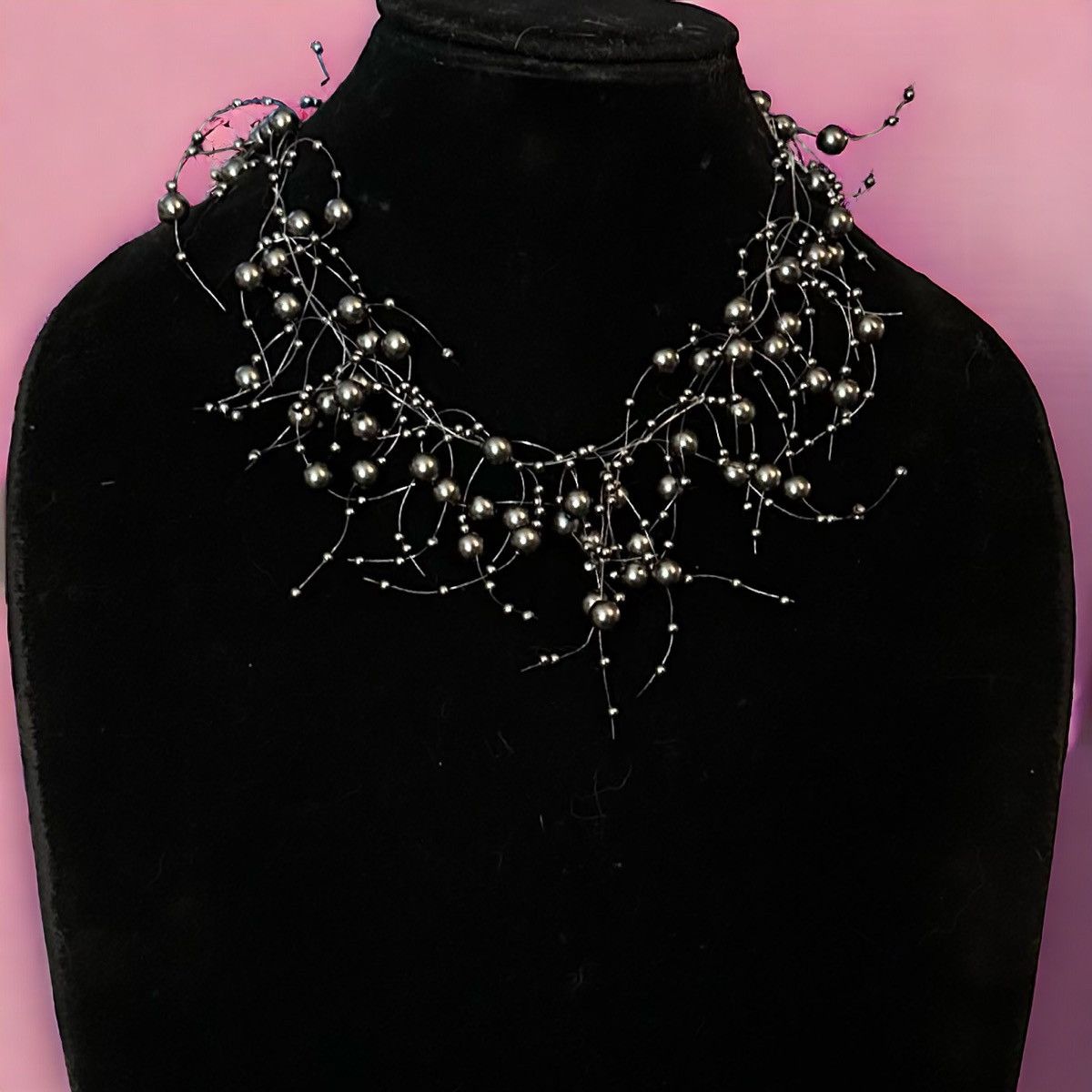 Other Silver tone floating pearl necklace Size ONE SIZE - 1 Thumbnail