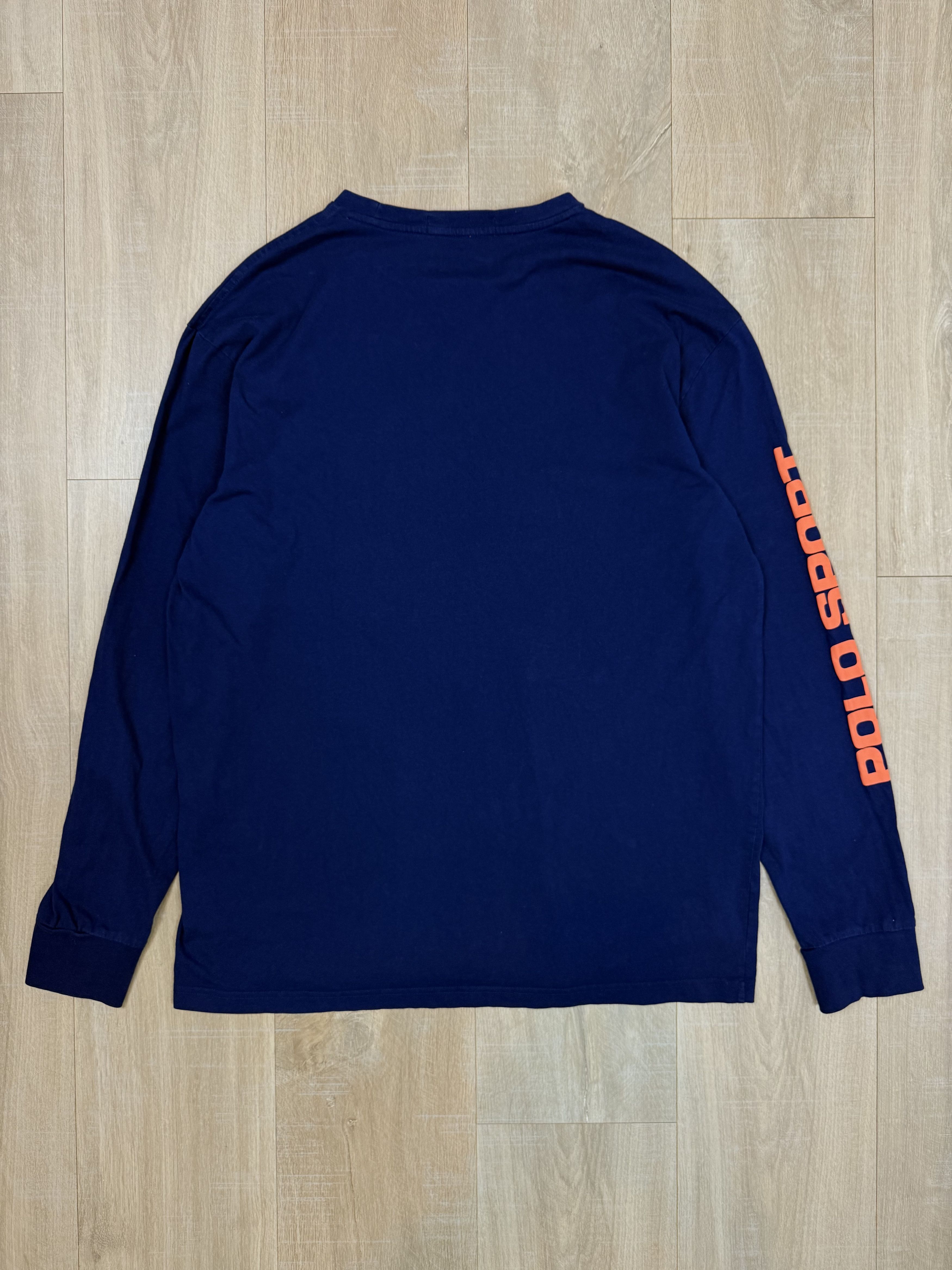 Polo Ralph Lauren Vintage 90s Polo Sport Ralph Lauren Long Sleeve Blue Size US M / EU 48-50 / 2 - 7 Thumbnail