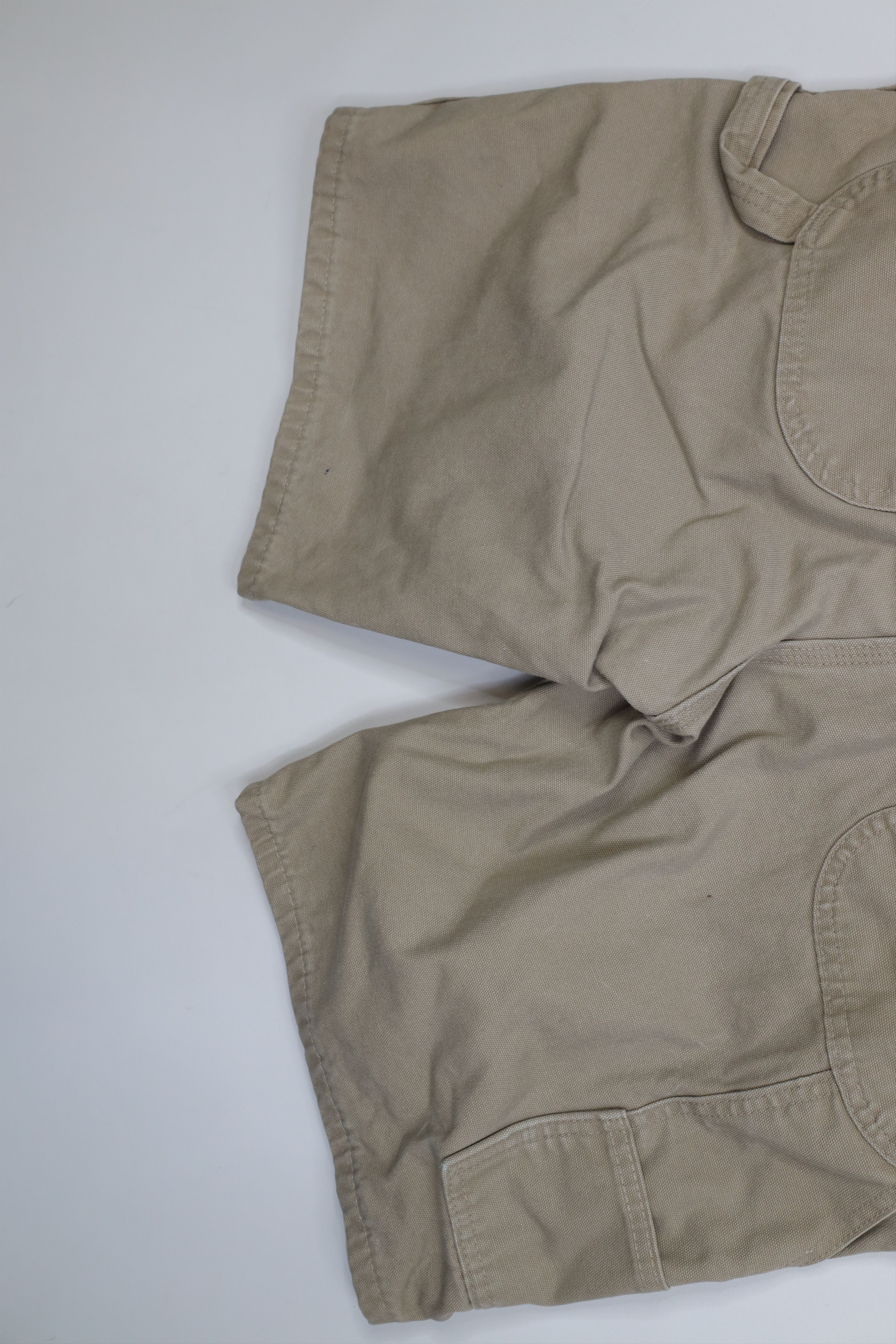Dickies Vintage Y2K Dickies Relaxed Fit Canvas Dungaree Shorts Beige Size US 34 / EU 50 - 11 Thumbnail