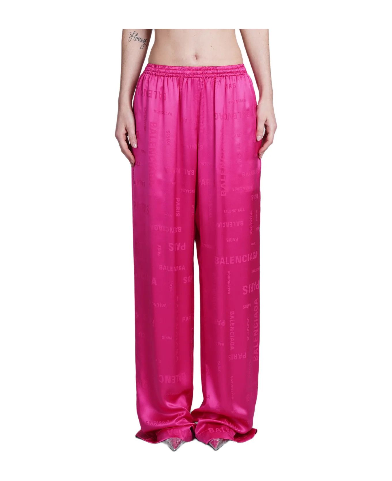 Balenciaga o1y0625 Casual Pant in Fuchsia Size 27" / US 4 / IT 40 - 1 Thumbnail