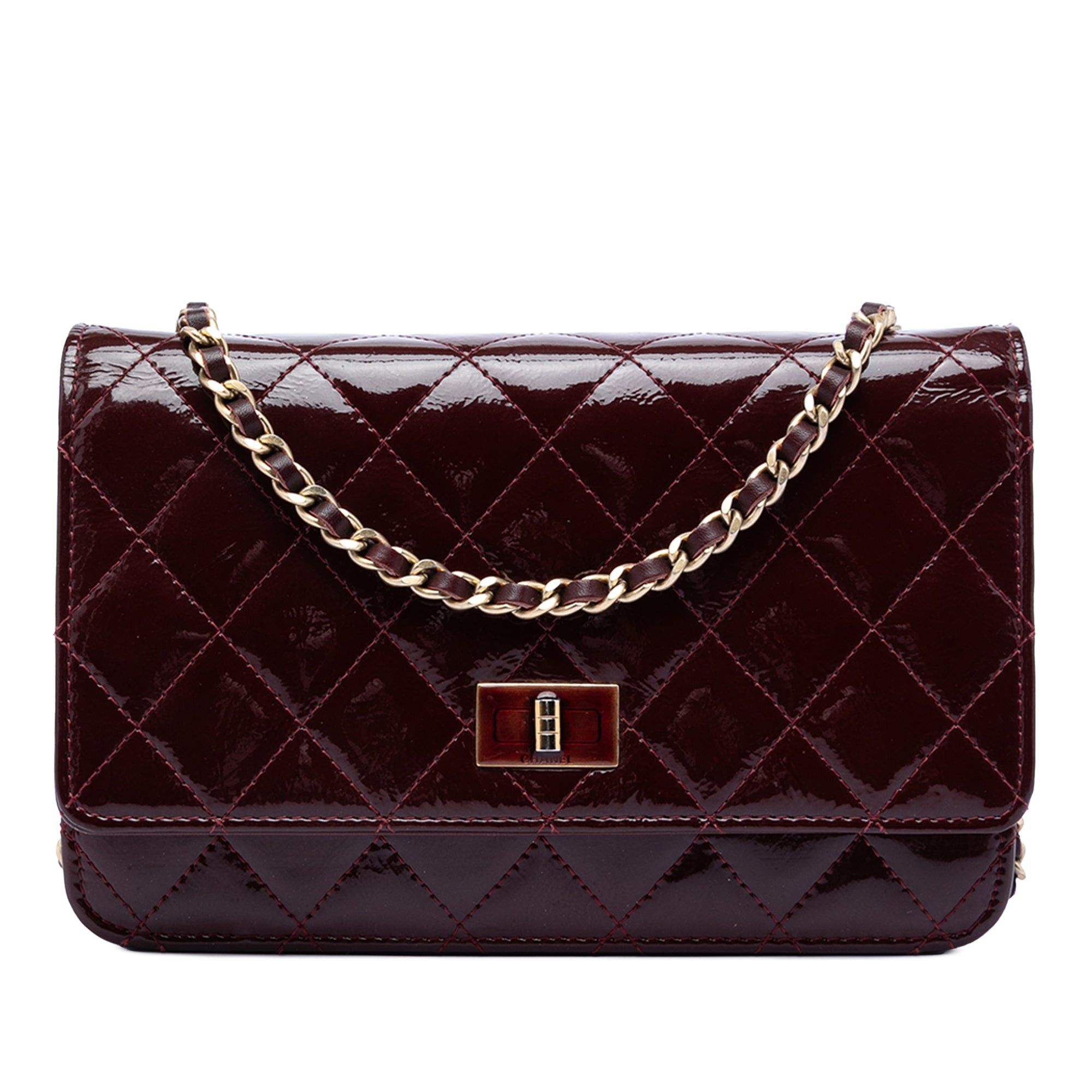 Chanel Quilted Patent Reissue 2.55 Wallet On Chain Size ONE SIZE - 1 Thumbnail