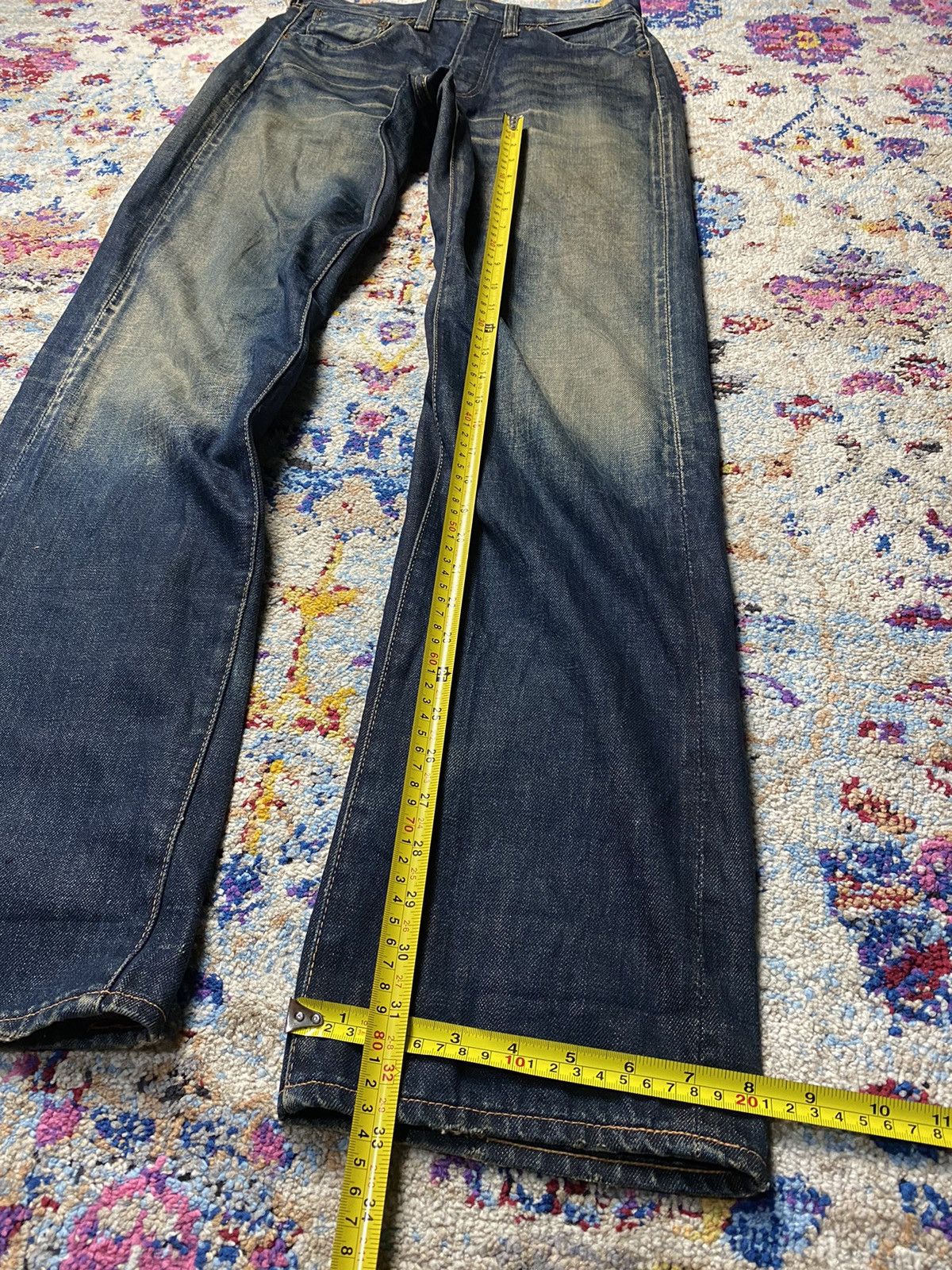 Levi's × Levi's Vintage Clothing × Vintage 1980 Cinch Buckleback Big E 501 Levis Selvedge Slim Straight Size US 34 / EU 50 - 25 Thumbnail