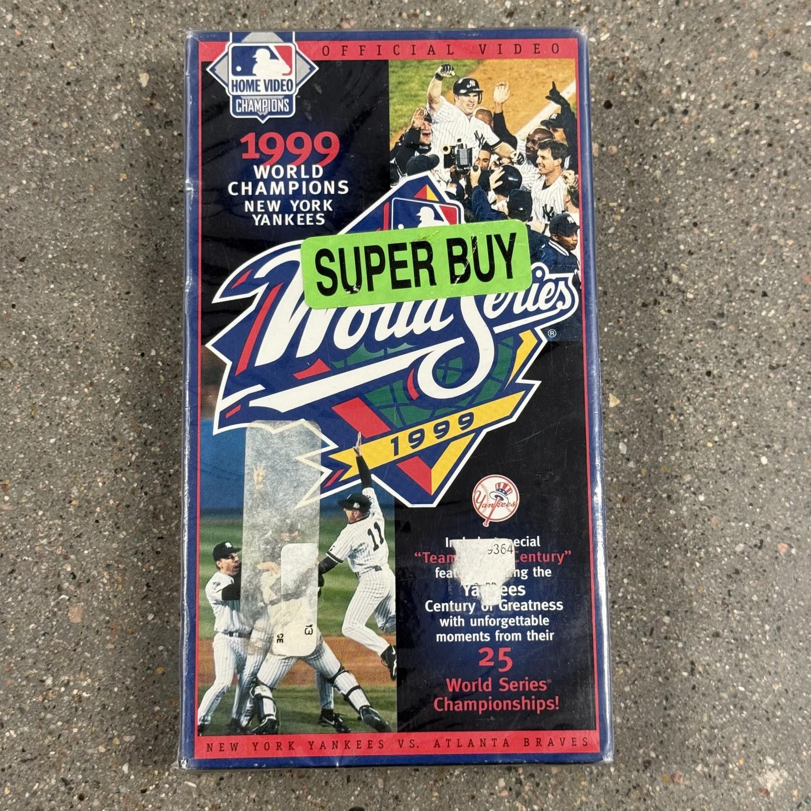 MLB RARE 1999 World Series Official VHS NY Yankees ATL Braves Size ONE SIZE - 1 Thumbnail