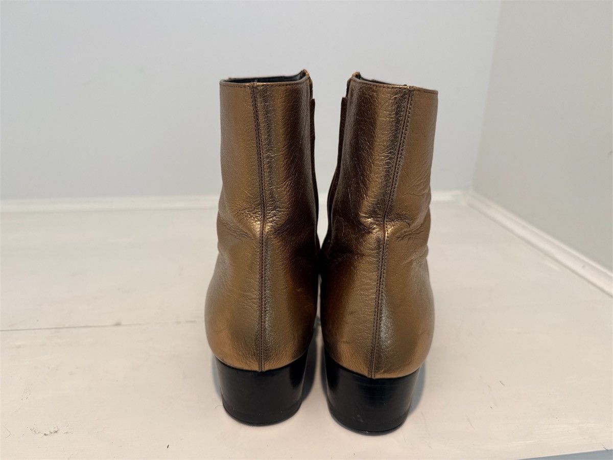 Saint Laurent Paris Saint Laurent Gold Wyatt Boots Size US 12 / EU 45 - 4 Thumbnail