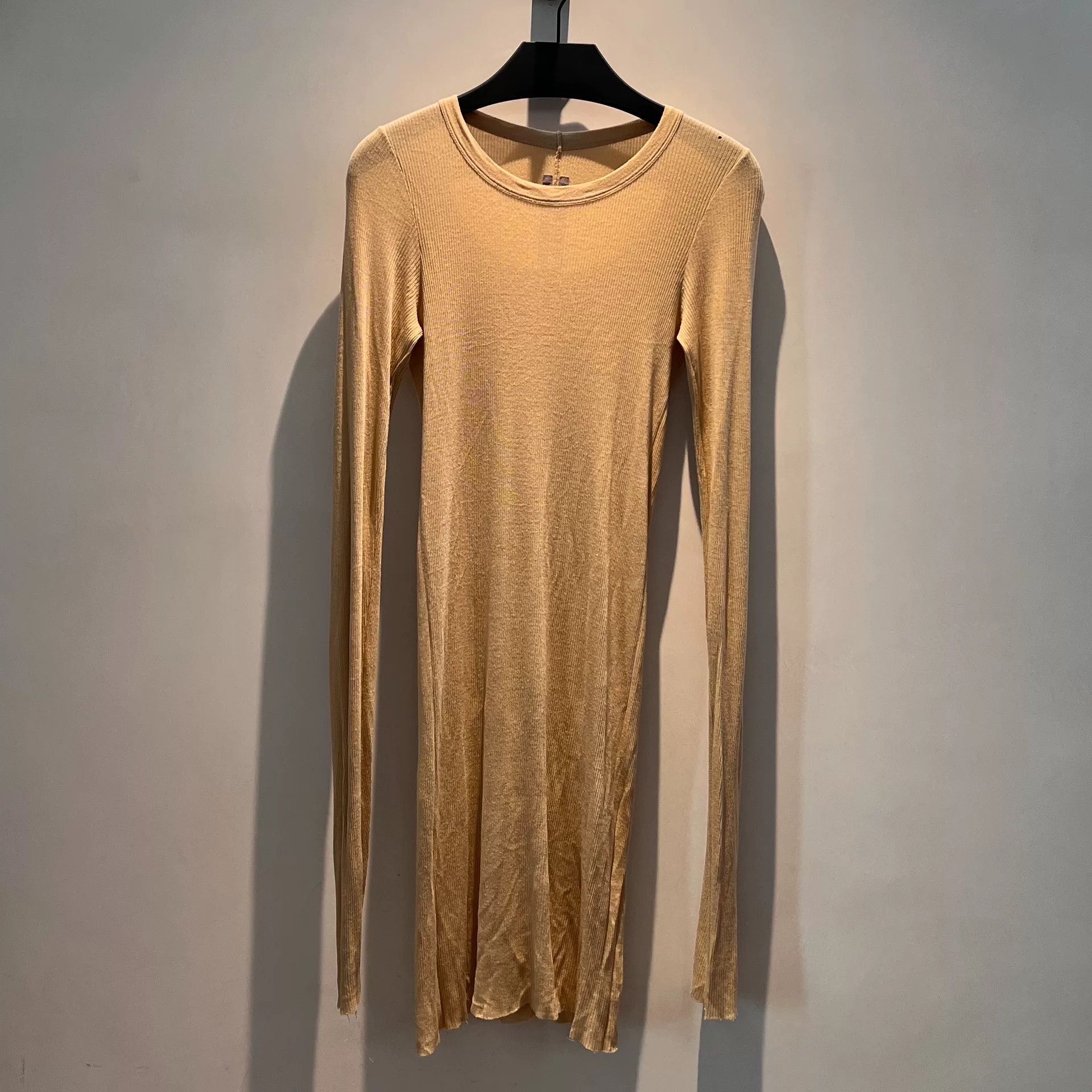 Rick Owens beige classic cotton long sleeve top Size M / US 6-8 / IT 42-44 - 1 Thumbnail