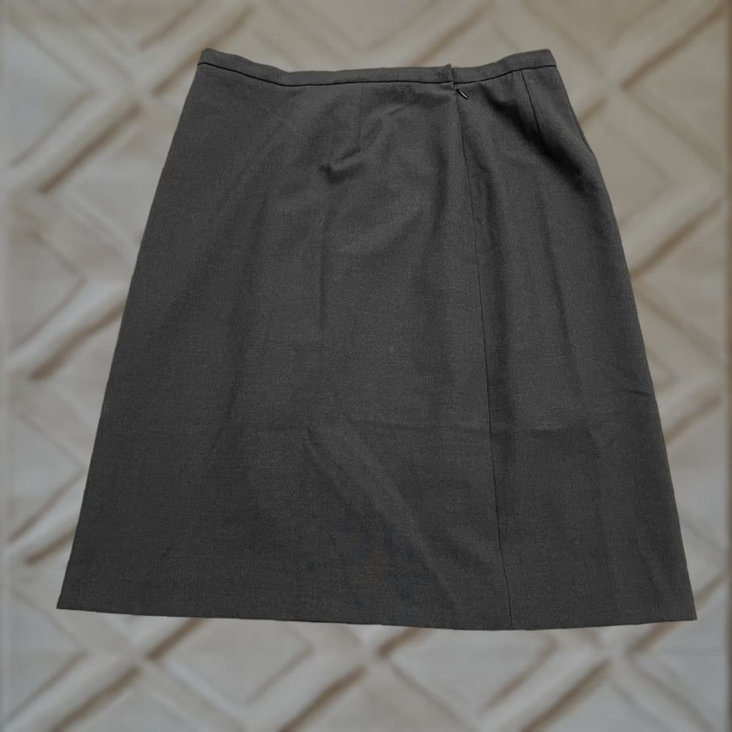 Lands' End Lands' End Black Solid Midi Skirt Womens 14 Straight & Pencil Business Workwear 32x24 Holiday? Size 36" / US 14 / IT 50 - 1 Thumbnail