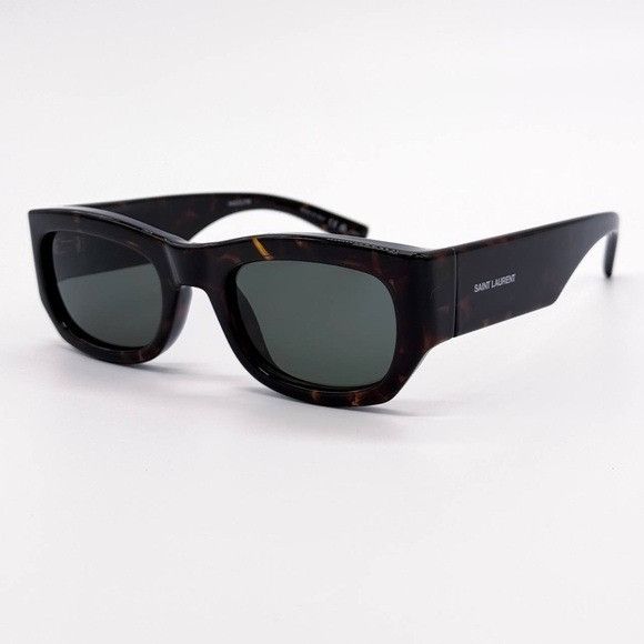 Saint Laurent Paris NEW SAINT LAURENT SL 713 002 SQUARE HAVANA GREY WOMEN SL713 Size ONE SIZE - 1 Thumbnail