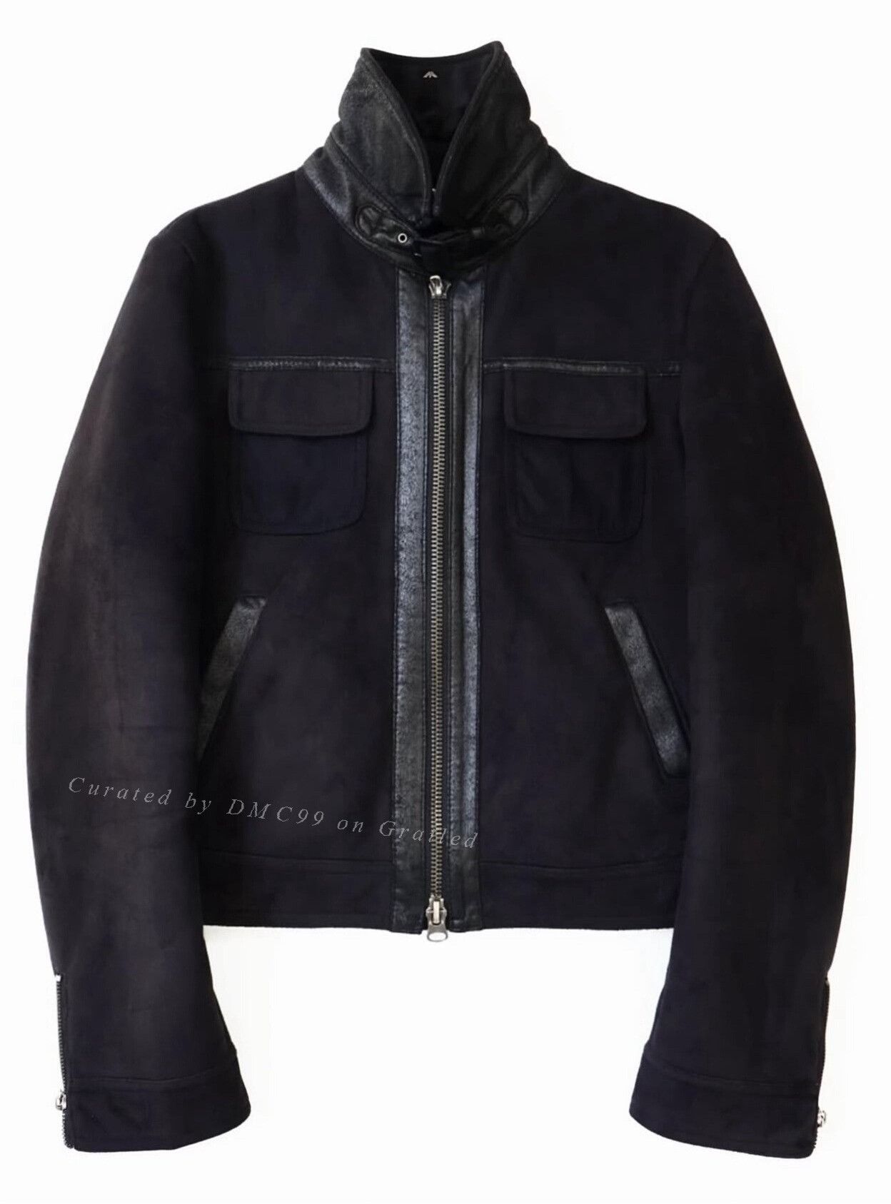 Vintage Vintage 2000s Armani Shearling-Lined Jacket Size US S / EU 44-46 / 1 - 1 Thumbnail
