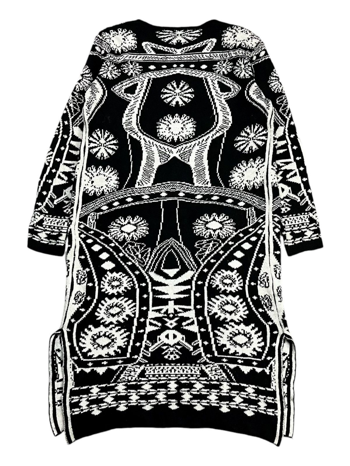Issey Miyake 1980s Issey Sport - Artisanal Long Knitted Cardigan Size US M / EU 48-50 / 2 - 2 Thumbnail