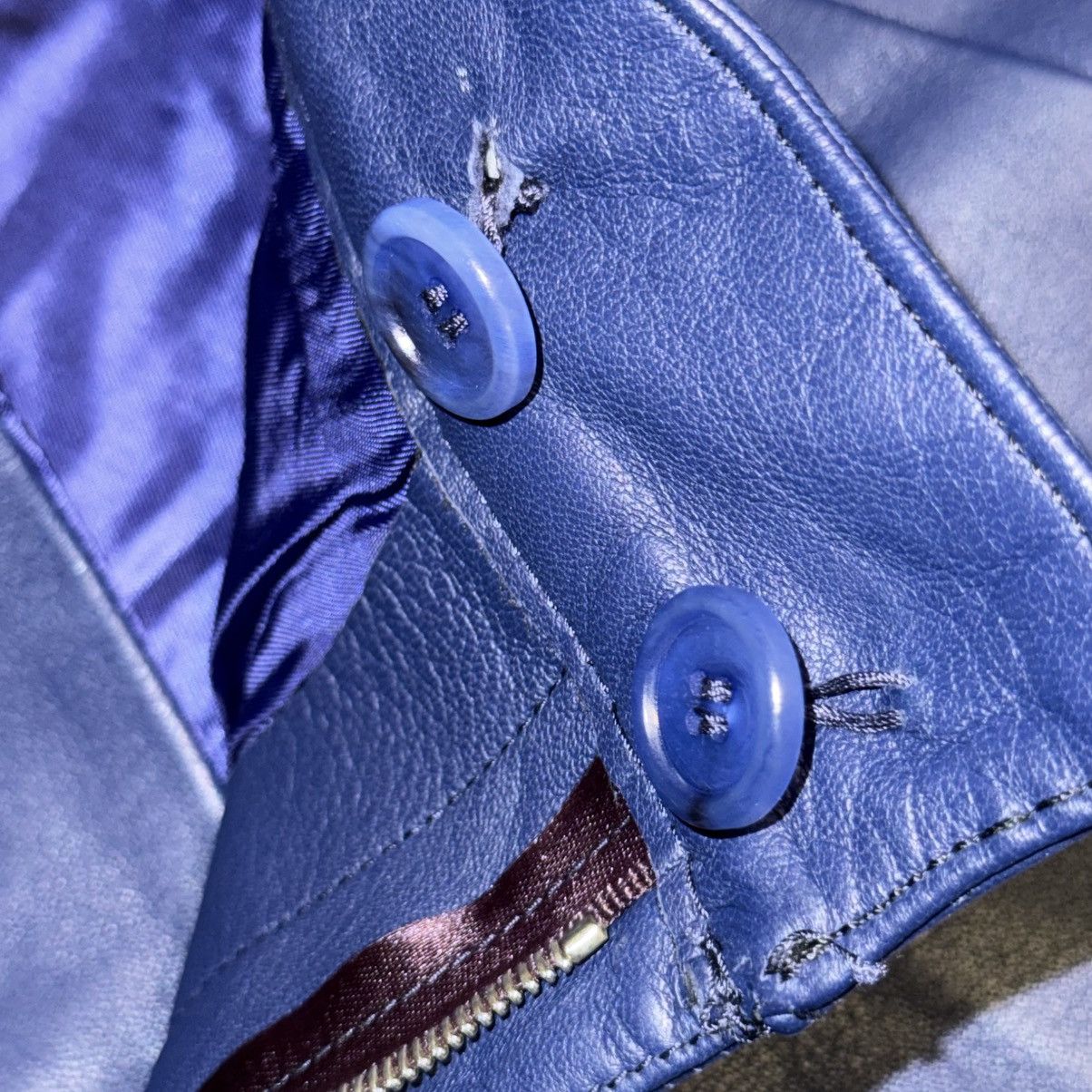 Paul Smith Paul Smith dark blue leather pleated wide leg pants Size US 32 / EU 48 - 7 Thumbnail