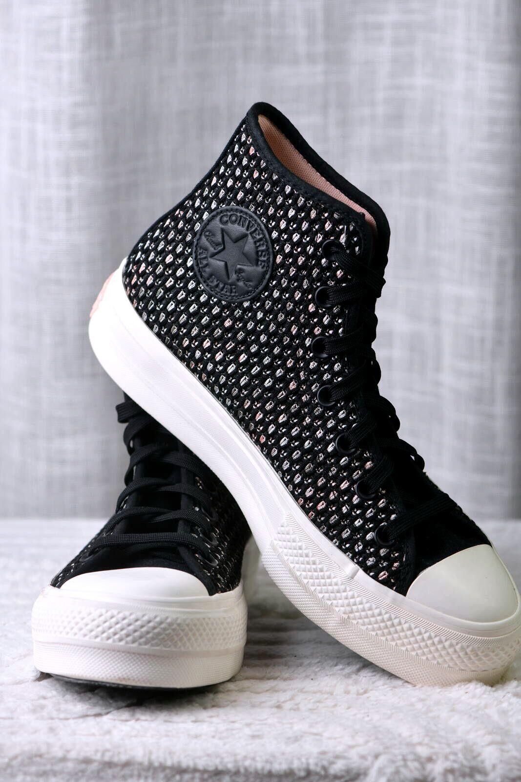 Converse Converse Chuck Taylor All Star Crochet High Top Women Black Size US 9 / IT 39 - 7 Thumbnail