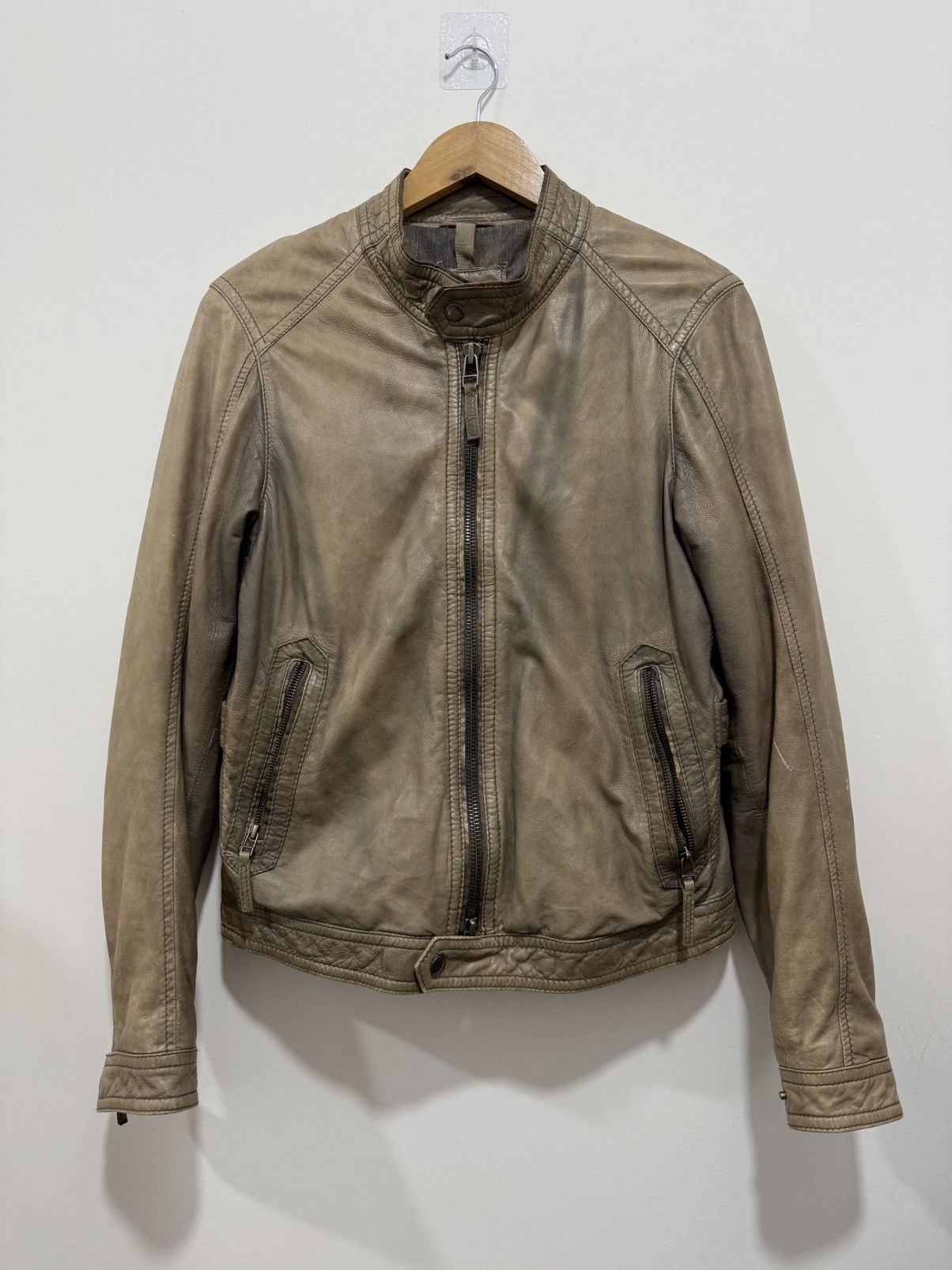 Vintage Natural faded The Jack Leather Jacket Size US S / EU 44-46 / 1 - 1 Thumbnail
