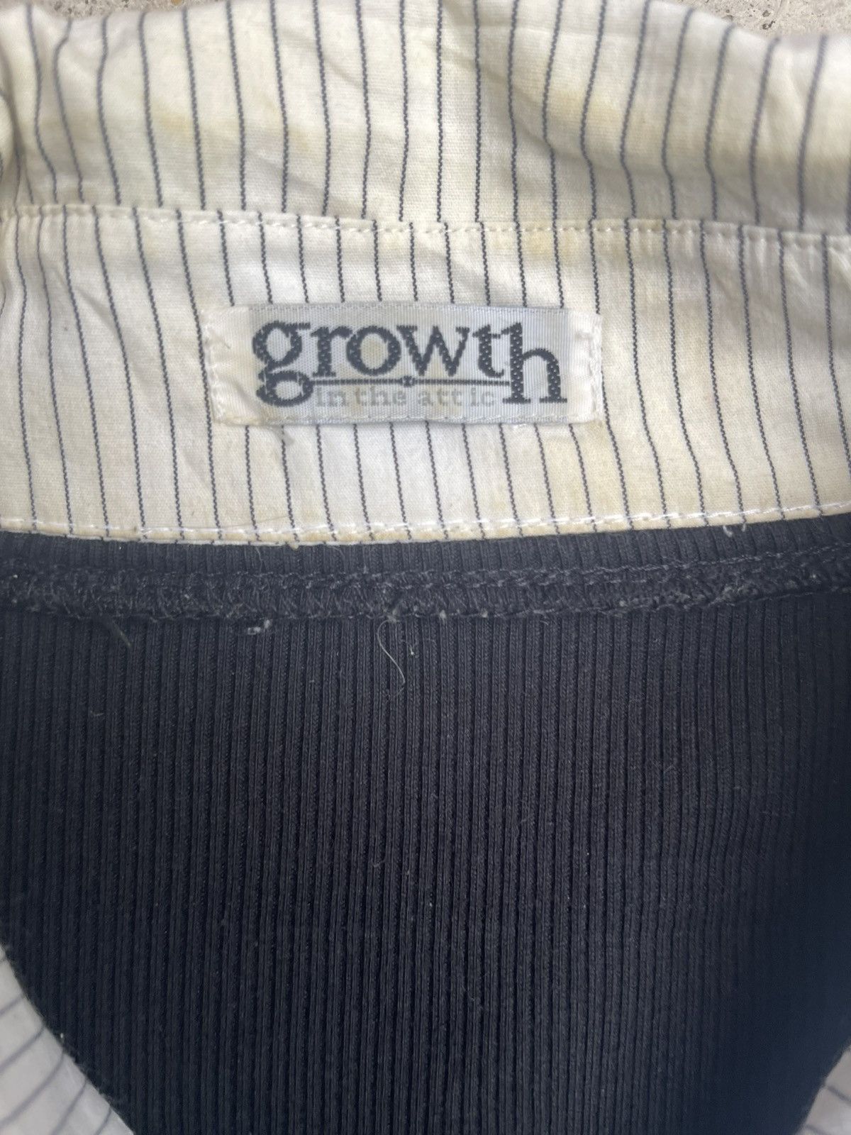 In The Attic Growth Archive Zip Jacket - Striped Collar, Cropped Sleeve Size S / US 4 / IT 40 - 3 Thumbnail