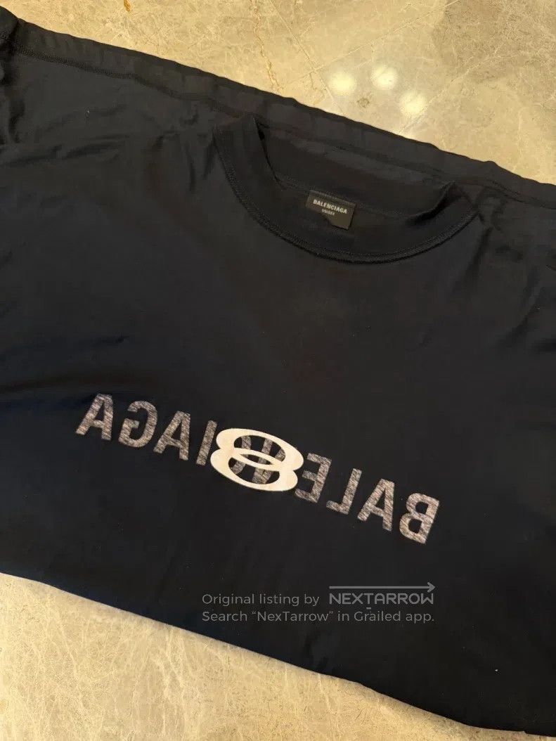 Balenciaga Balenciaga Black Double Ring Logo Short Sleeve Size US M / EU 48-50 / 2 - 1 Thumbnail