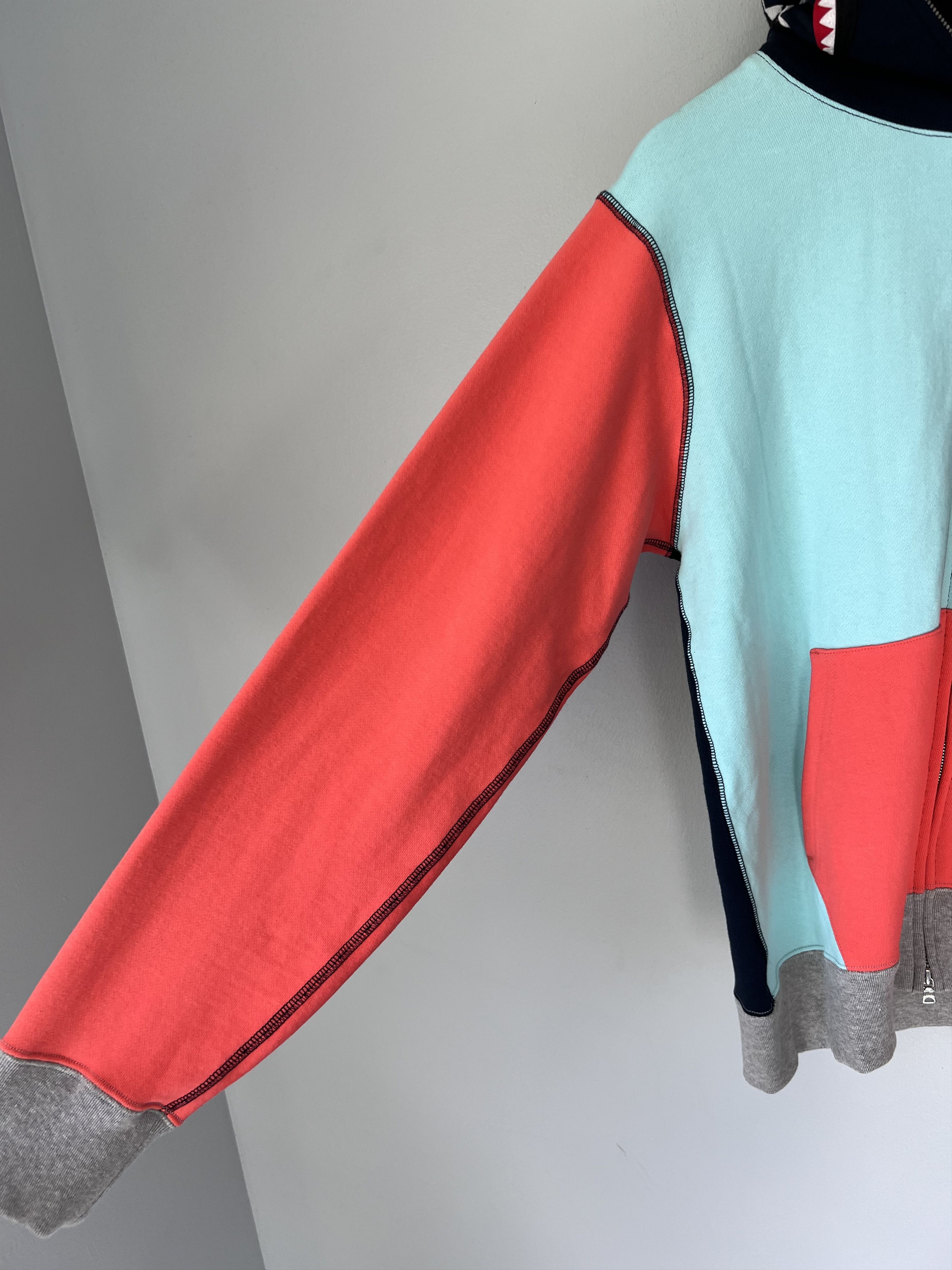 Bape Bape Multi Color Full Zip Shark Hoodie Size US L / EU 52-54 / 3 - 6 Thumbnail
