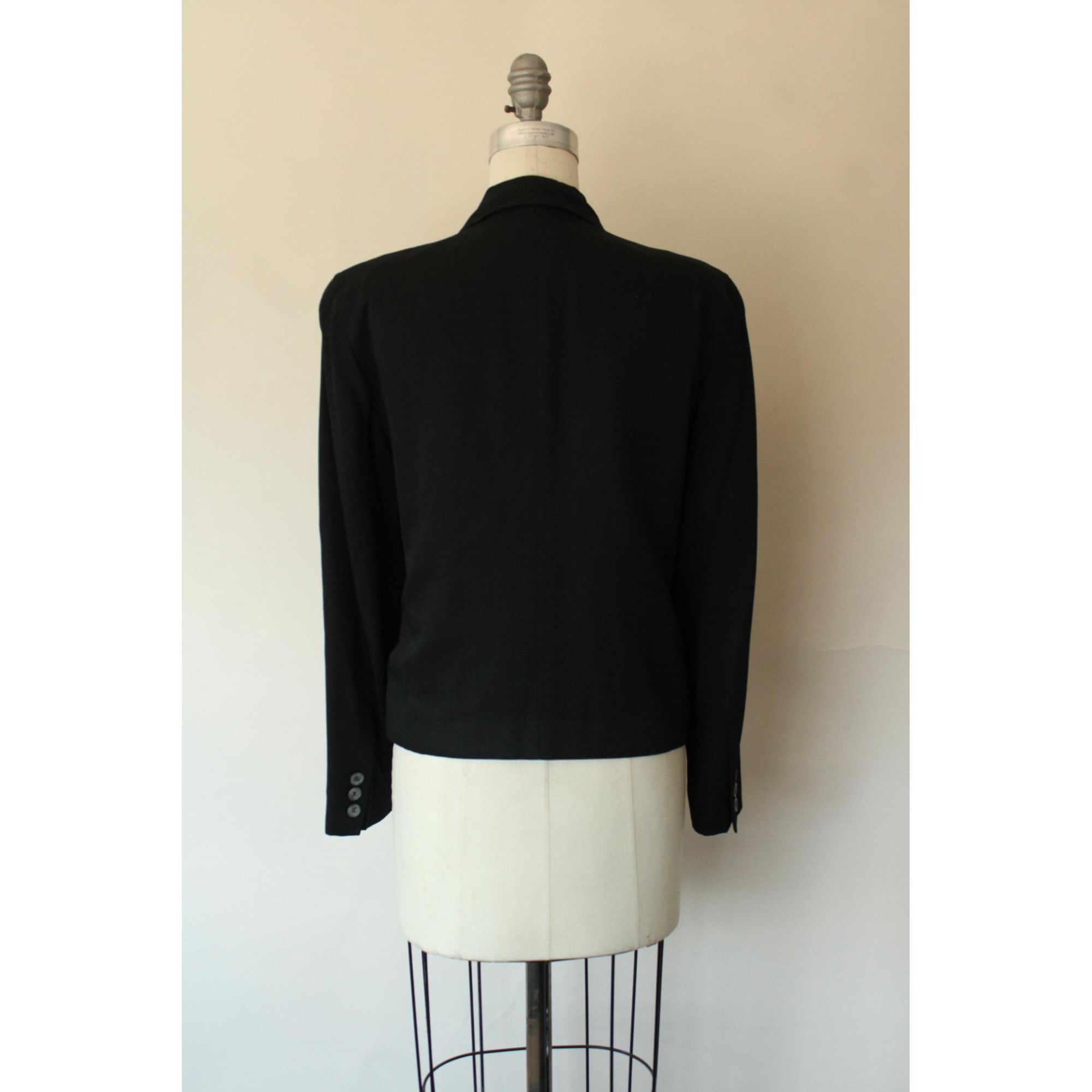 Vintage Vintage 1990s 2000s Jacket, Liz Sport Petite Black New Look Size S / US 4 / IT 40 - 6 Thumbnail
