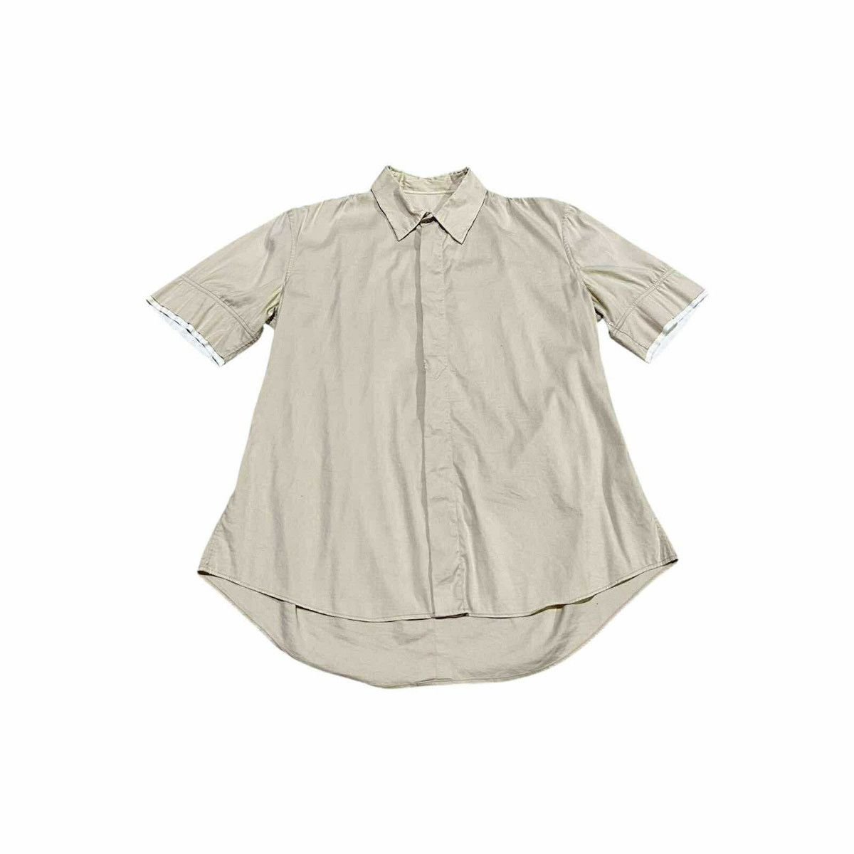 Jil Sander 🔥Jil Sander Hidden Button Shirt Double Layer Sleeves Size US L / EU 52-54 / 3 - 4 Thumbnail