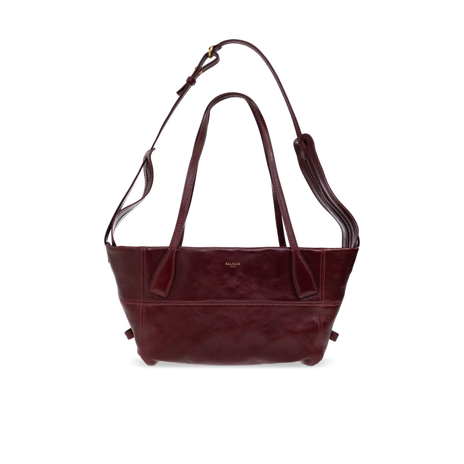 Balmain BALMAIN Small Track Zips Brown Tote Bag New & Authentic Size ONE SIZE - 1 Thumbnail