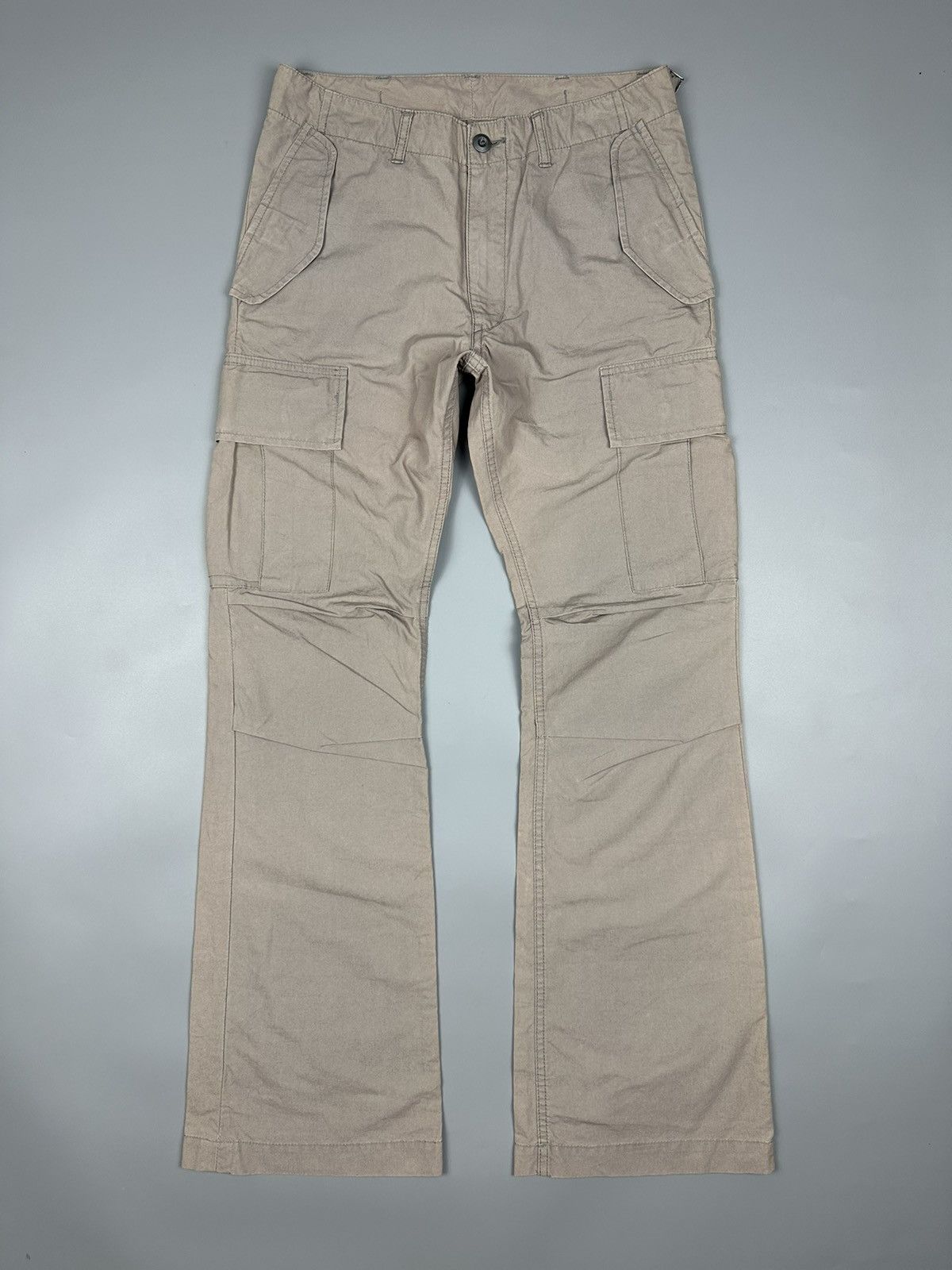 Attachment × Japanese Brand 🔥Flared🔥Attachment Cargo Flared Pants Size US 31 - 1 Thumbnail
