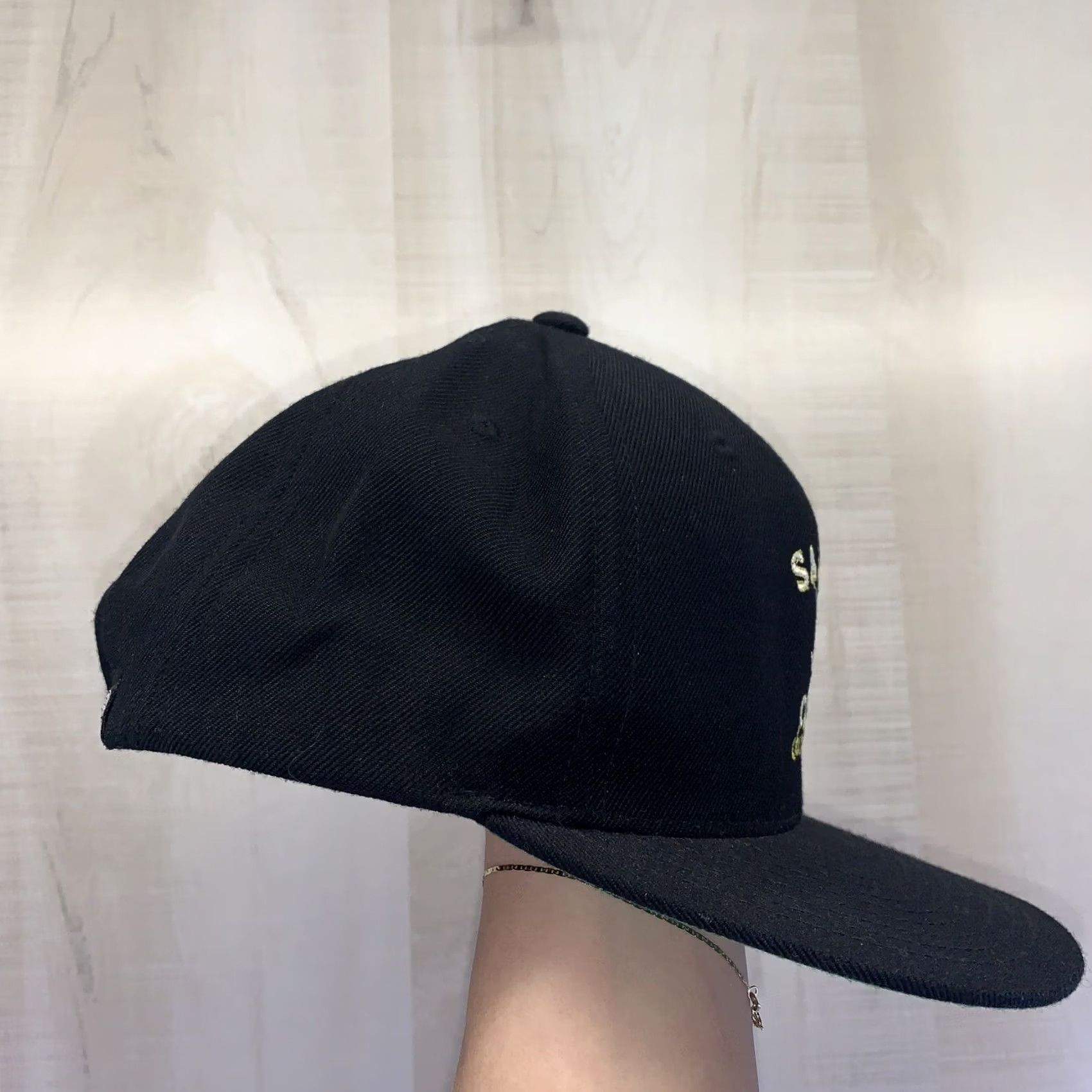 Vintage Salty Crew Chasing Tail Embroidered Black Snapback Baseball Mens Hat- Size ONE SIZE - 2 Thumbnail