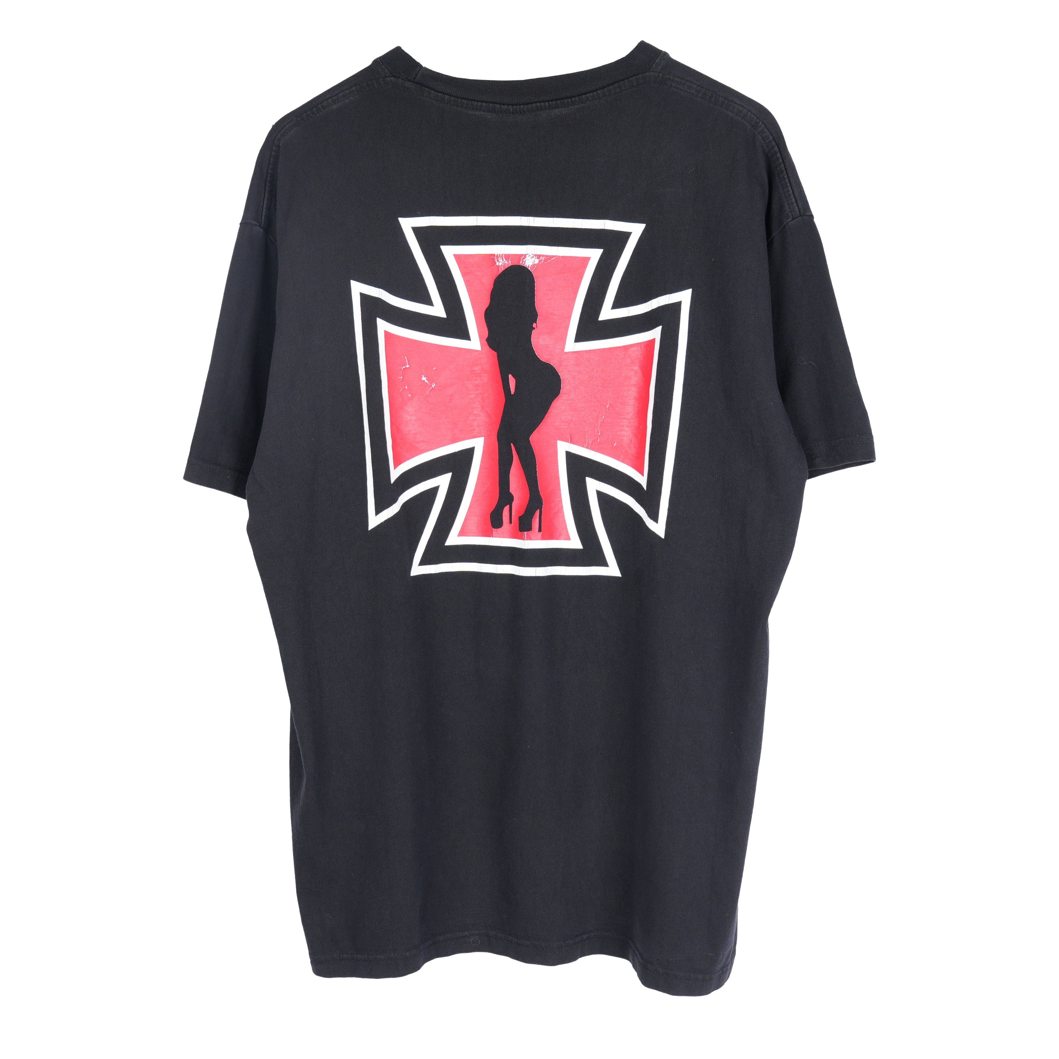 Vintage VINTAGE IRON CROSS STRIPPER TEE Size US XL / EU 56 / 4 - 2 Thumbnail