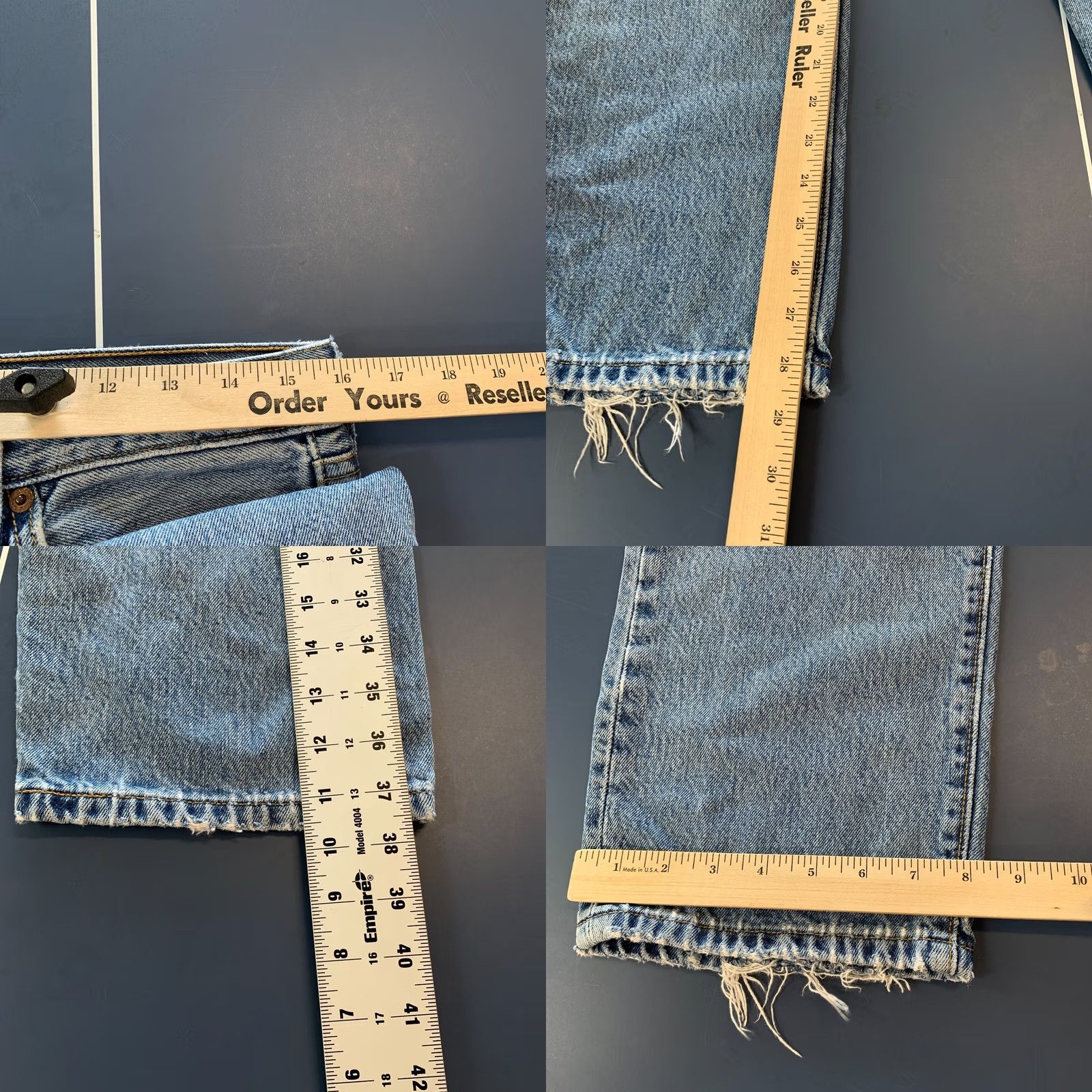 Levi's Vintage Levis 501 Jeans Mens Blue Denim Button FLy Size 33x30 Fits 32x28.5 Size US 33 - 10 Thumbnail