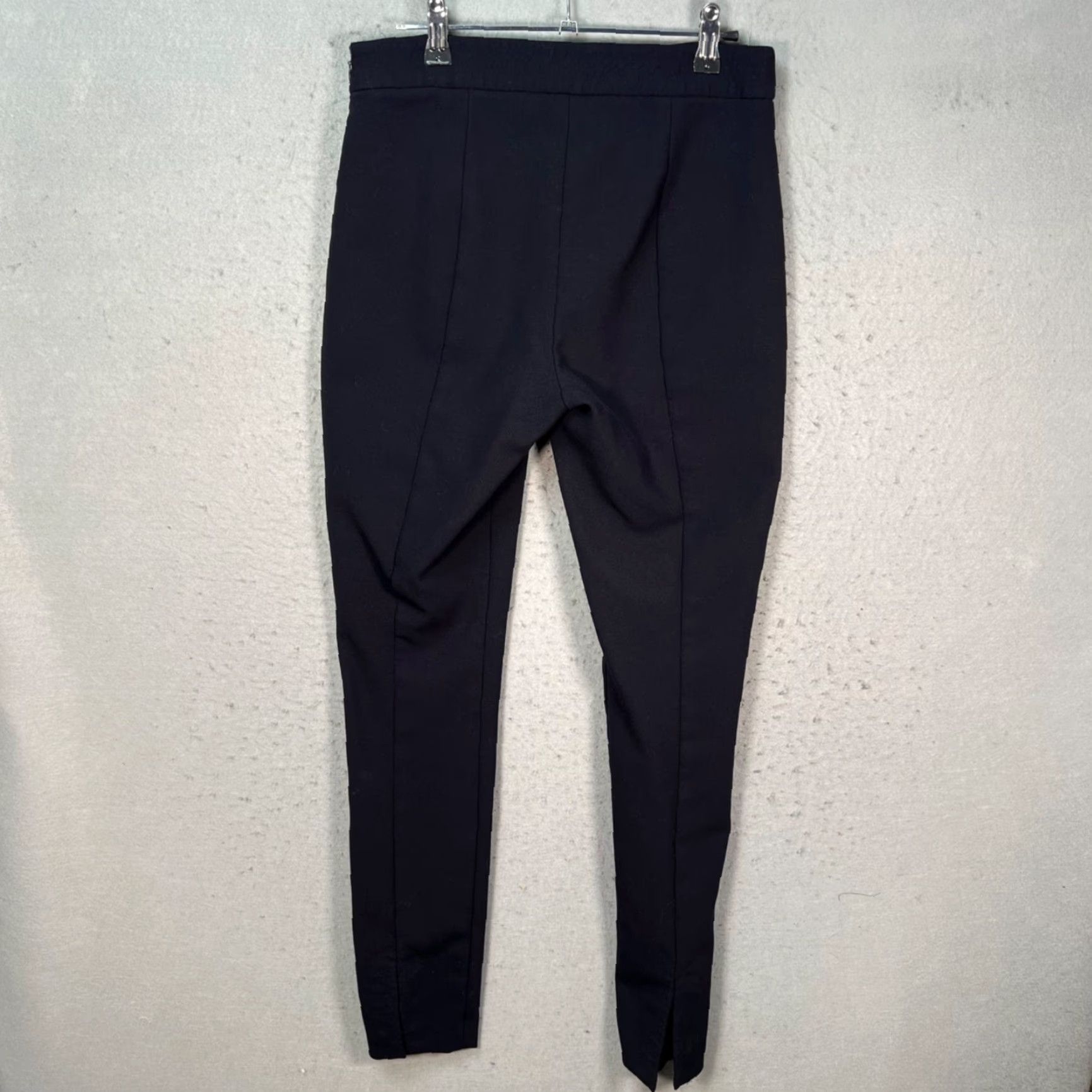 Theory Theory Womens Slim-Fit Black Wool Blend Skinny Pants Made In USA Size 4 Dress Pants Size 27" / US 4 / IT 40 - 2 Thumbnail