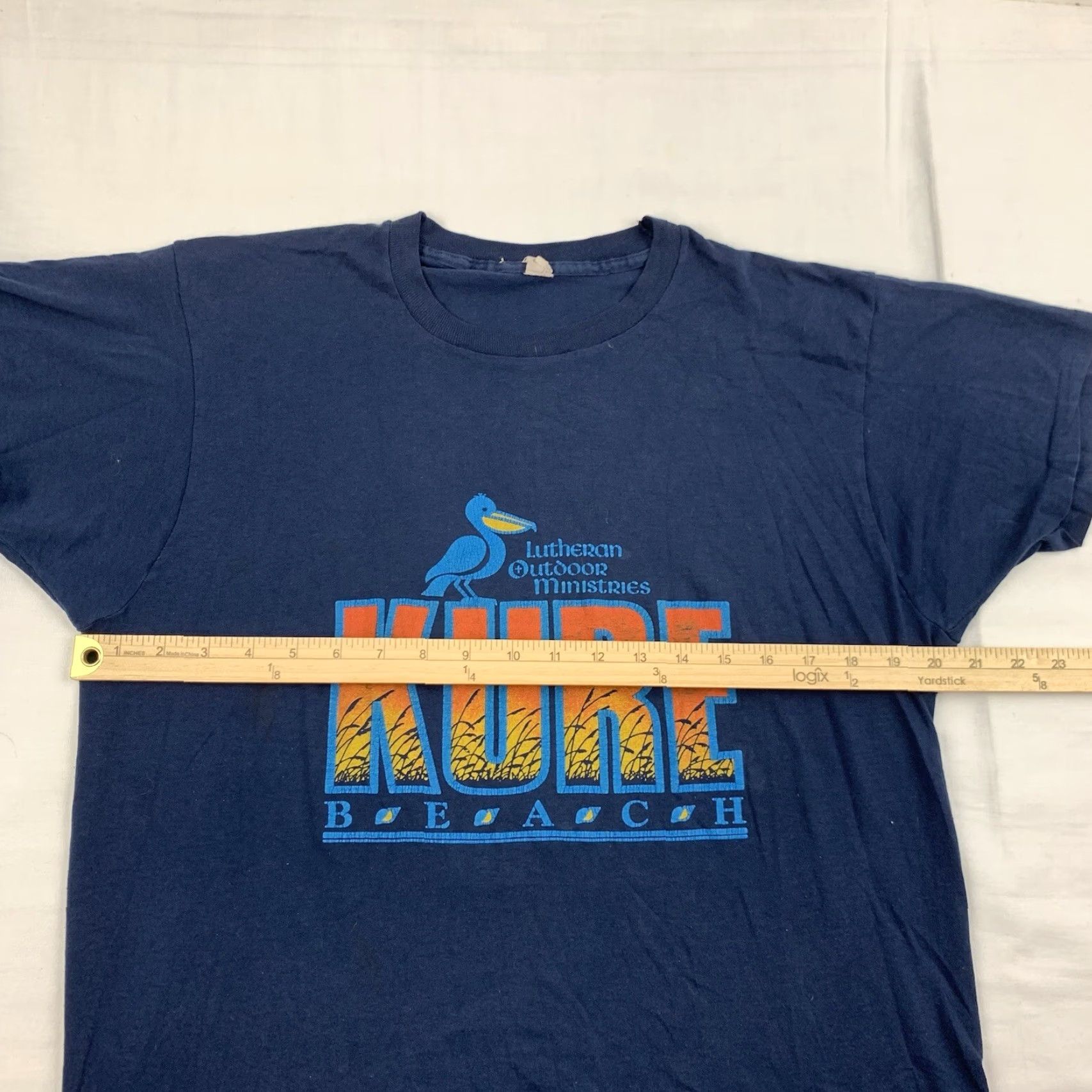 Vintage VINTAGE Screen Stars Shirt Adult Large Blue 1980s USA Nature Outdoors Short Sleeve Crew Neck T-Shirt Mens Size US L / EU 52-54 / 3 - 6 Thumbnail