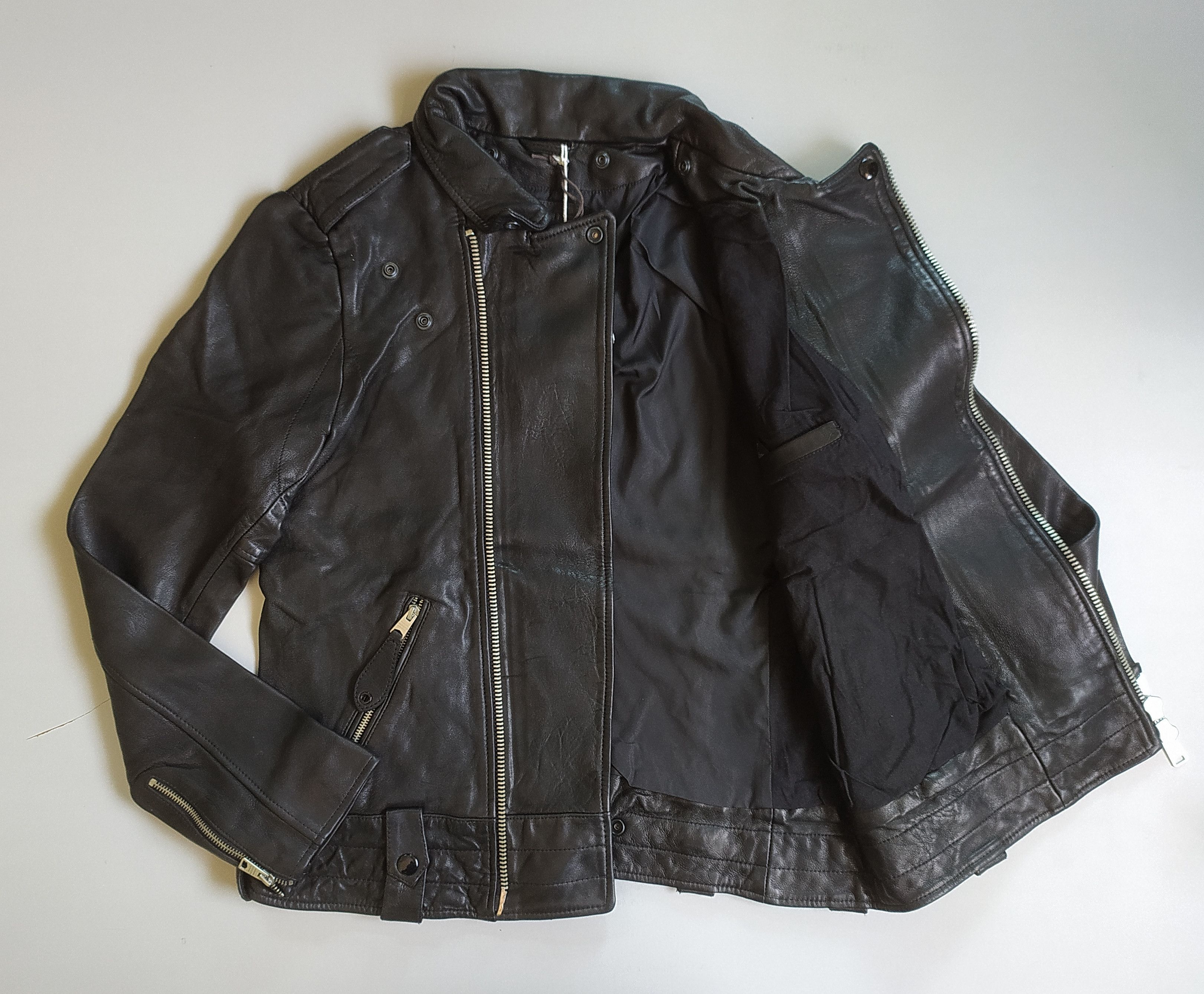 Allsaints ALLSAINTS Woodley Leather Jacket Free Shipping FTP/9013 Size US L / EU 52-54 / 3 - 3 Thumbnail