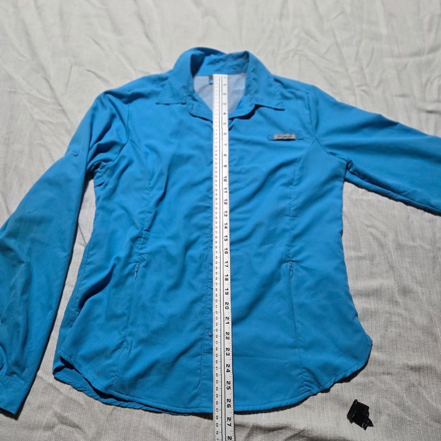 Vintage WILLIT Button-Up Shirt Solid Blue Long Sleeve Performance Outdoor Adult Womens Large Size L / US 10 / IT 46 - 6 Thumbnail