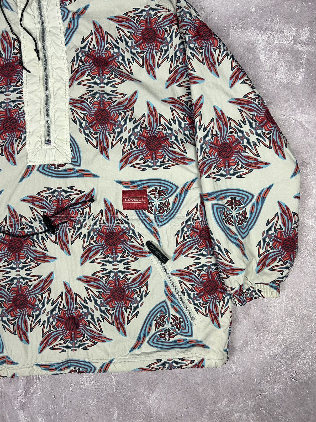 O'Neill × Vintage Oneil Vintage Big Logo 1/4 Zip Jacket Anorak Size L RARE 90s Size US L / EU 52-54 / 3 - 3 Thumbnail