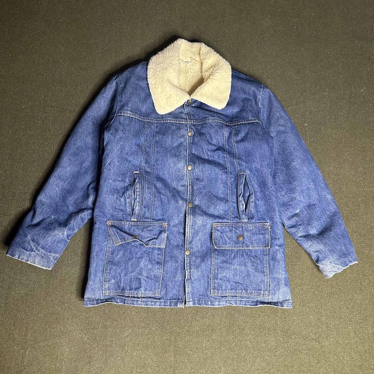 image of Vintage Denim Sherpa in Blue, Men's (Size XL)