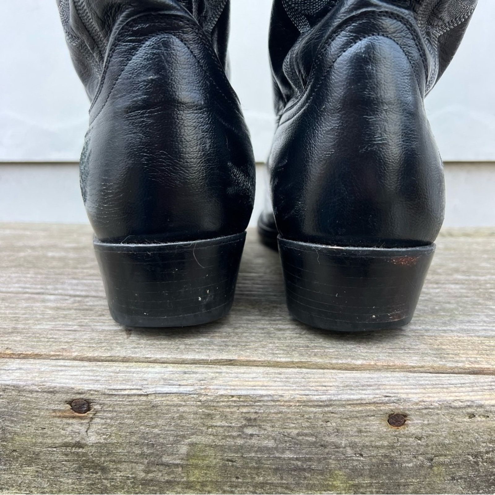 Dan Post Dan Post 11 1/2 EW Mignon Black Round Toe Cowboy Boots Size US 11.5 / EU 44-45 - 7 Thumbnail