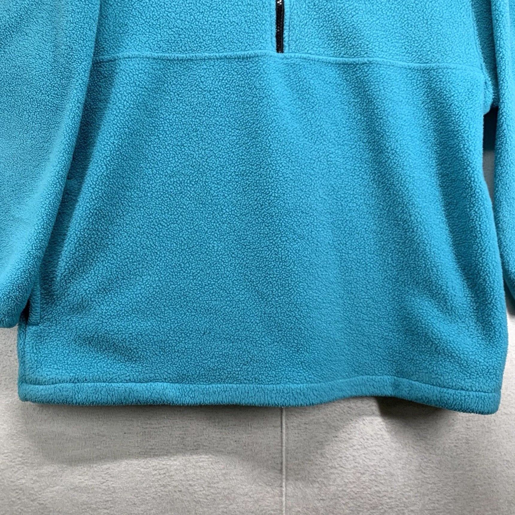 Nordstrom Vintage Nordstrom Fleece Quarter Zip Pullover Sweater Large Made In USA Aqua Blue Size US L / EU 52-54 / 3 - 4 Thumbnail
