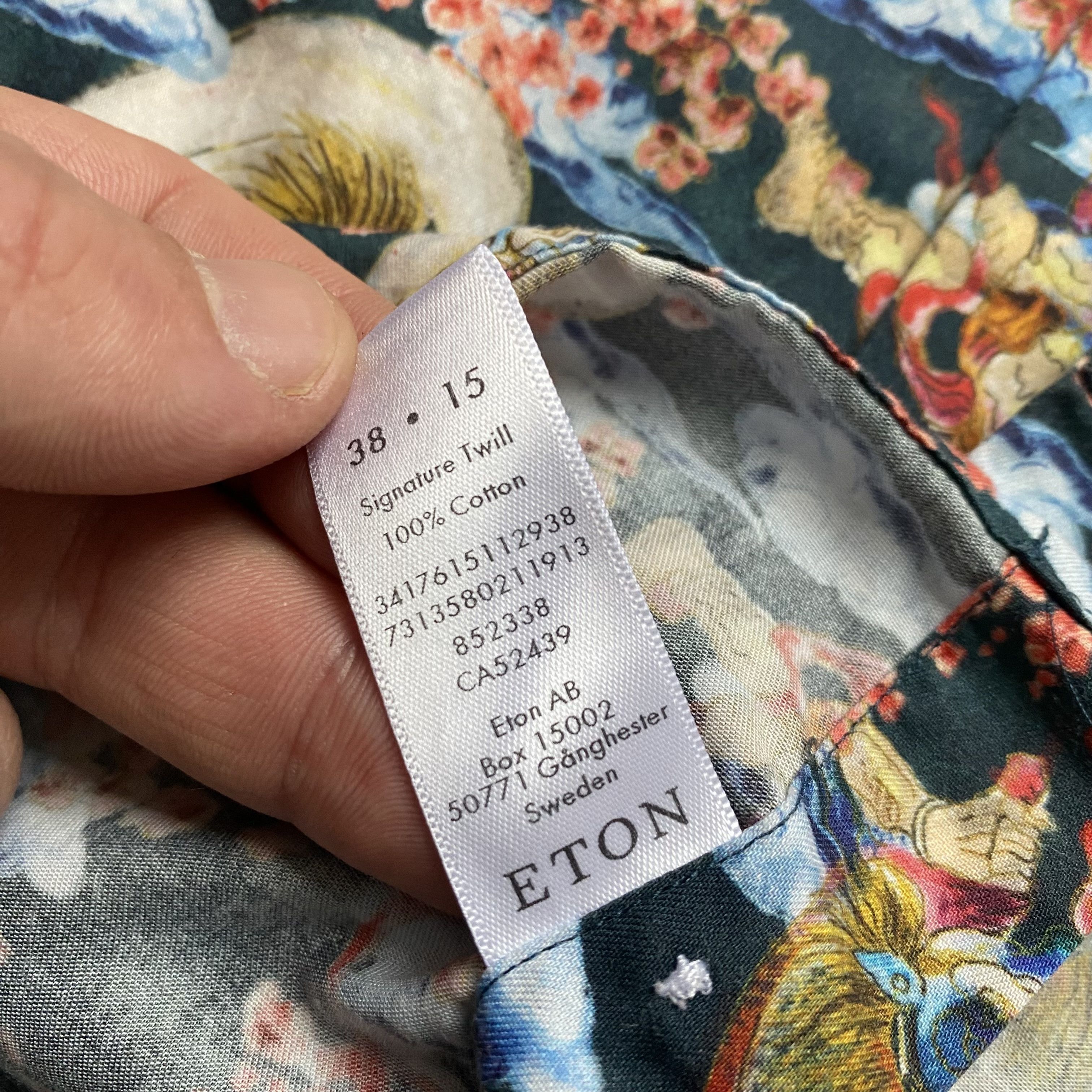 Eton Designer ETON Japanese Pattern Shirt multicolor Size US S / EU 44-46 / 1 - 8 Thumbnail