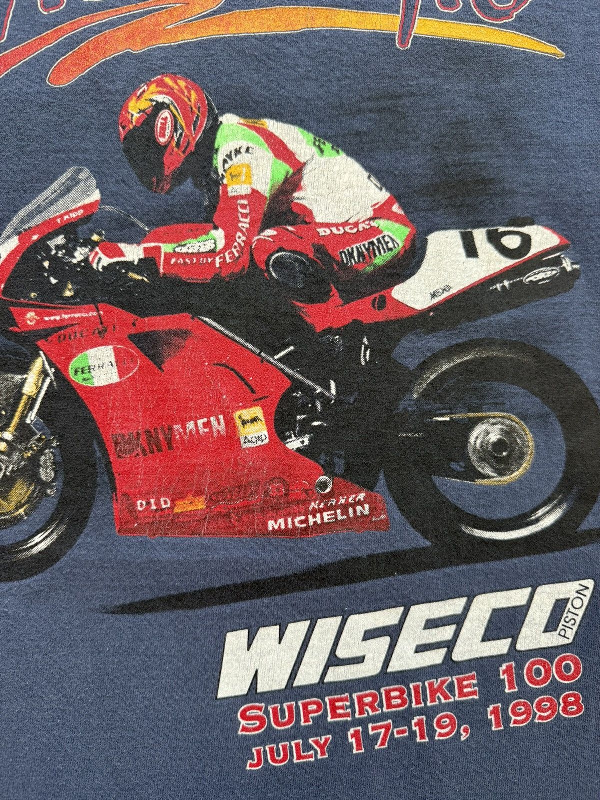 Other Vintage ‘98 Superbike 100 Mid-Ohio Wiseco Piston Racing Size US L / EU 52-54 / 3 - 10 Thumbnail