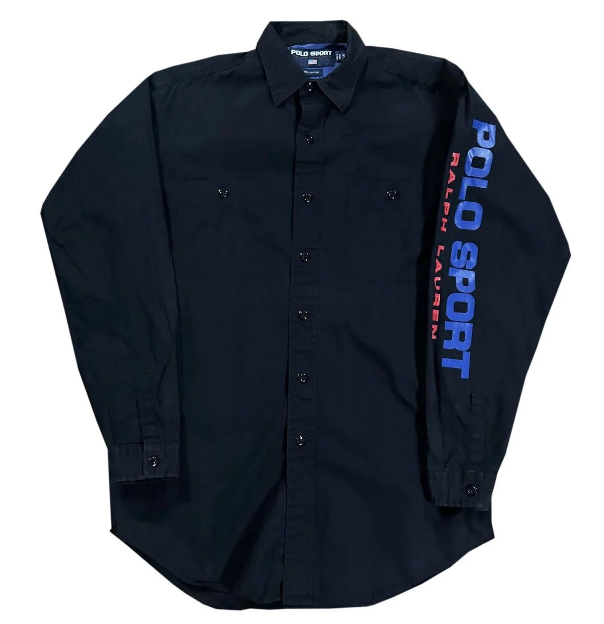 Vintage Polo Sport Ralph Lauren Spell Out Button Down Shirt