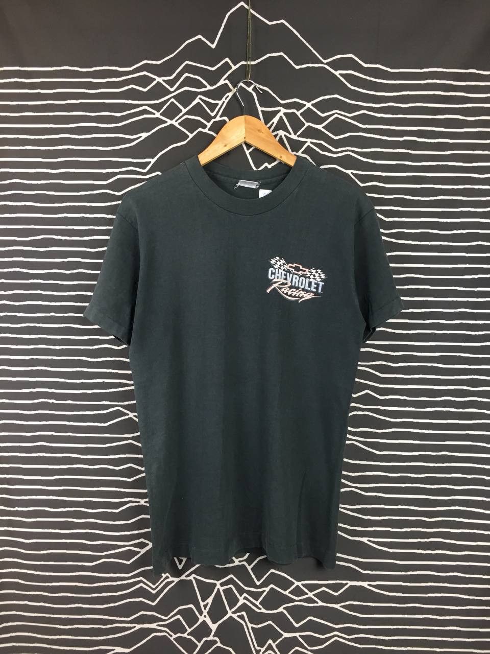 Mustang Vtg 90s FOTL Distressed Chevrolet Racing Tee Size US M / EU 48-50 / 2 - 2 Thumbnail