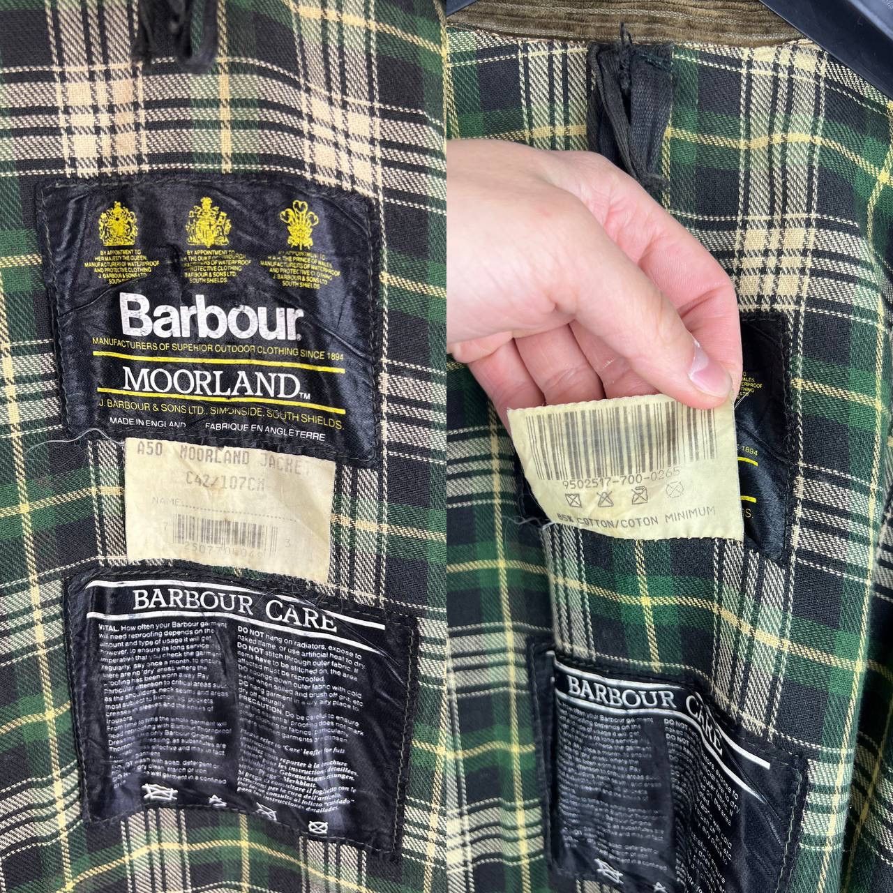 Barbour Barbour WAX Moorland vintage jacket size C42 Size US S / EU 44-46 / 1 - 3 Thumbnail