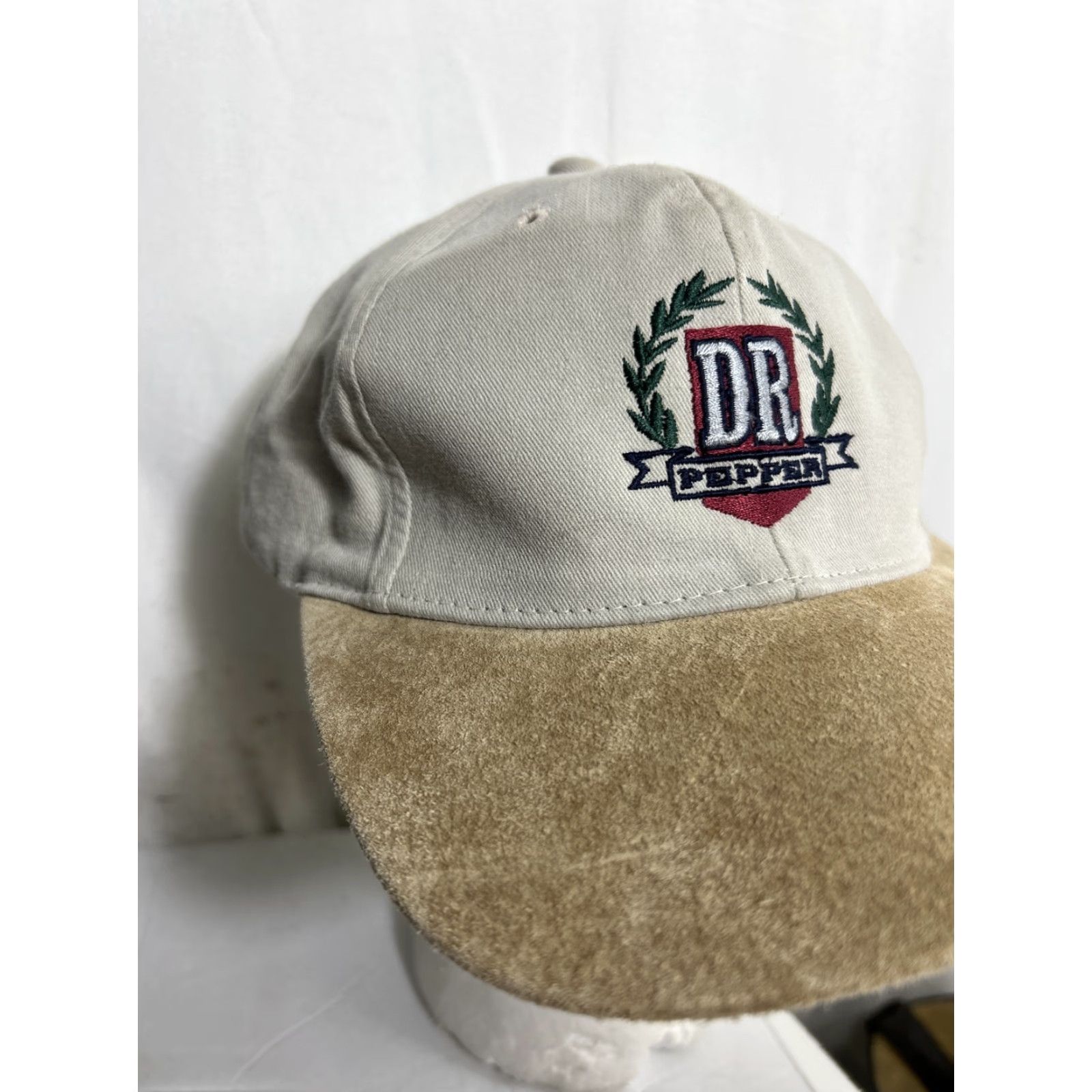 Vintage **Gear Bill Dr Pepper Strap Back Beige Hat** User: Gear Bill Dr Pepper Strap Back Beige Hat Size ONE SIZE - 4 Thumbnail